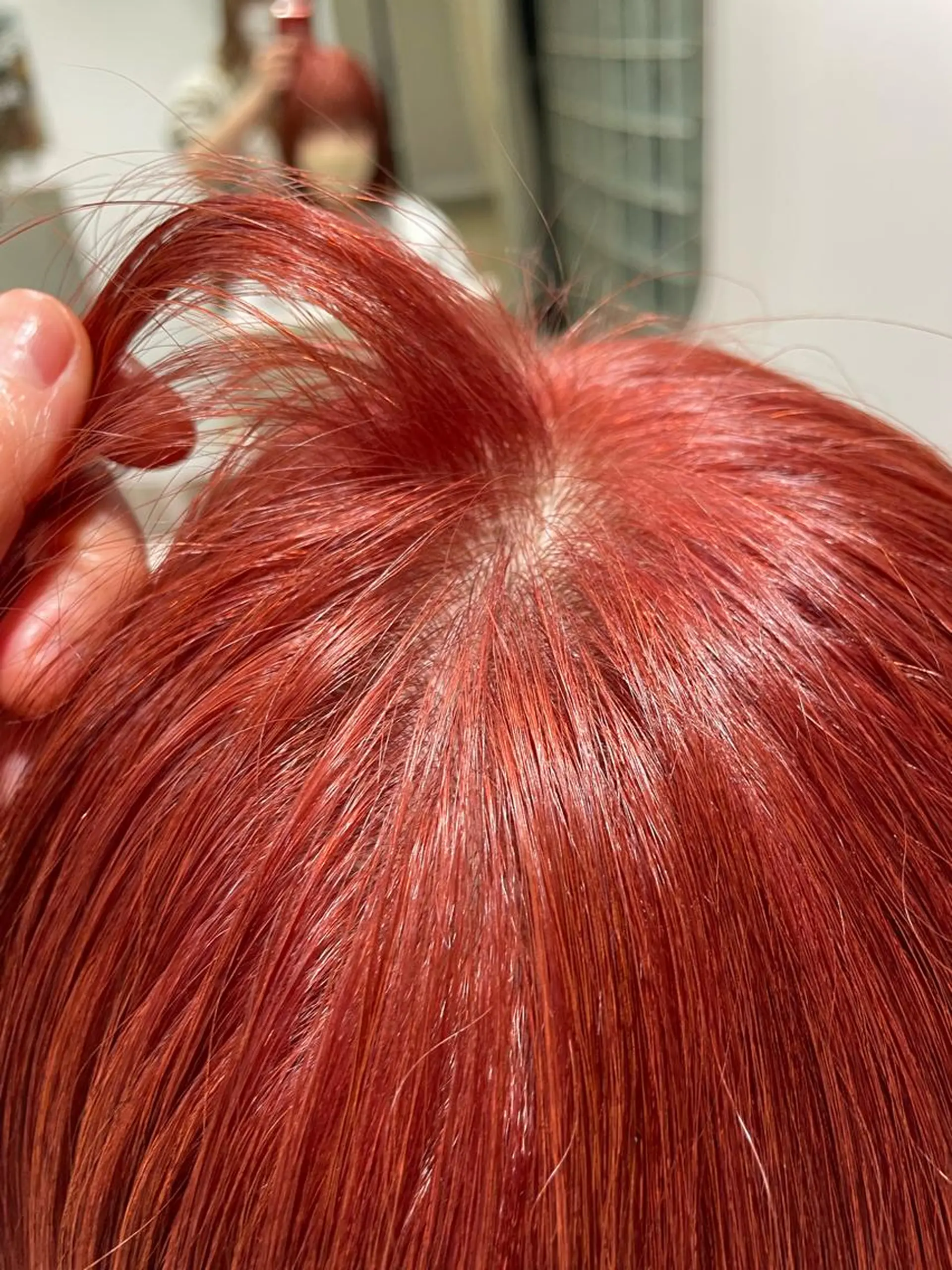 カラー ブリーチ オレンジ ピンクカラー Hair salon　Sui所属・ハッシュカット 暖色カラー/伊藤菜月のヘアスタイル