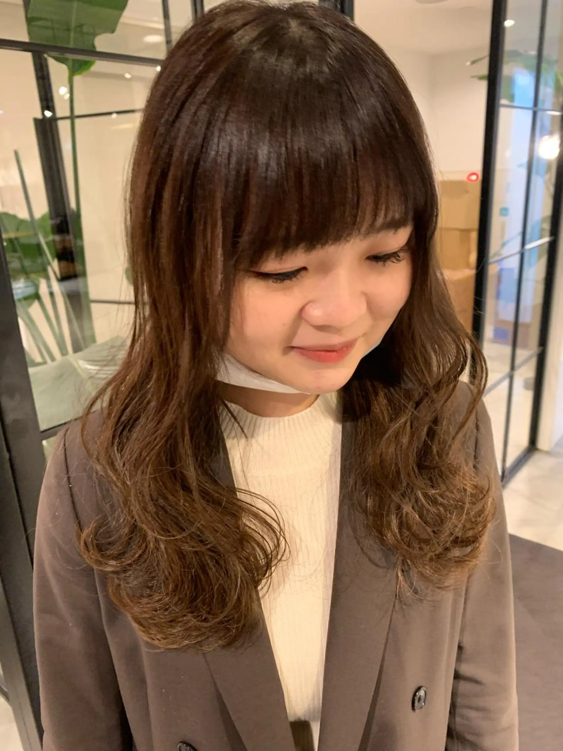 ロング ピンクベージュ/新潟 万代/高橋桃葉🍑のヘアスタイル