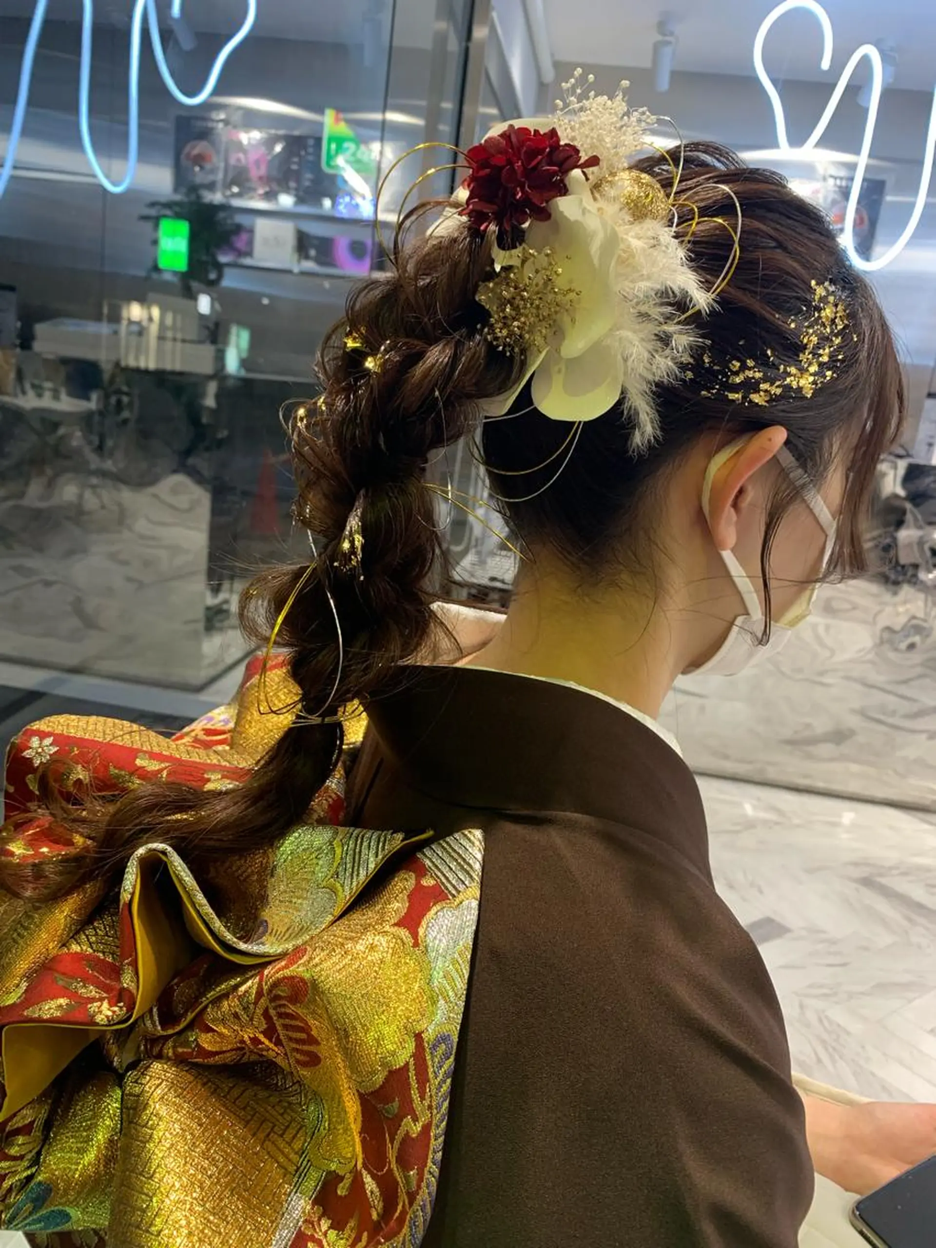 ロング ヘアアレンジ 平野 優奈のヘアスタイル