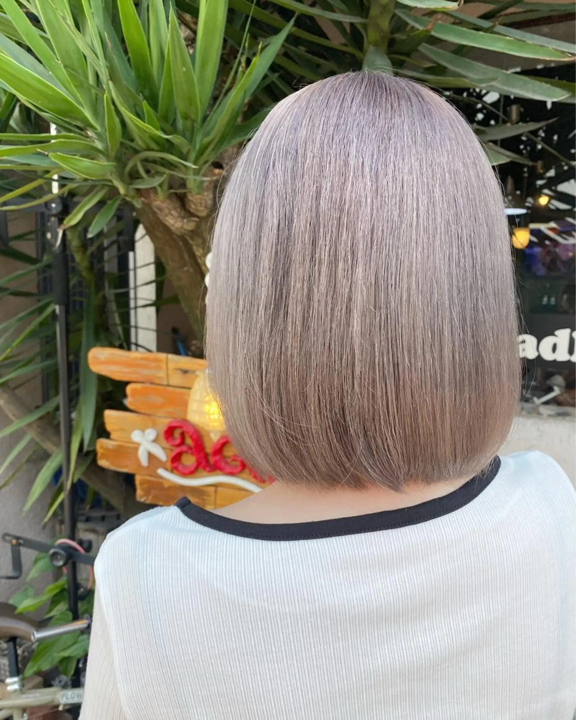 ミディアム カラー 玉木 育実のヘアスタイル