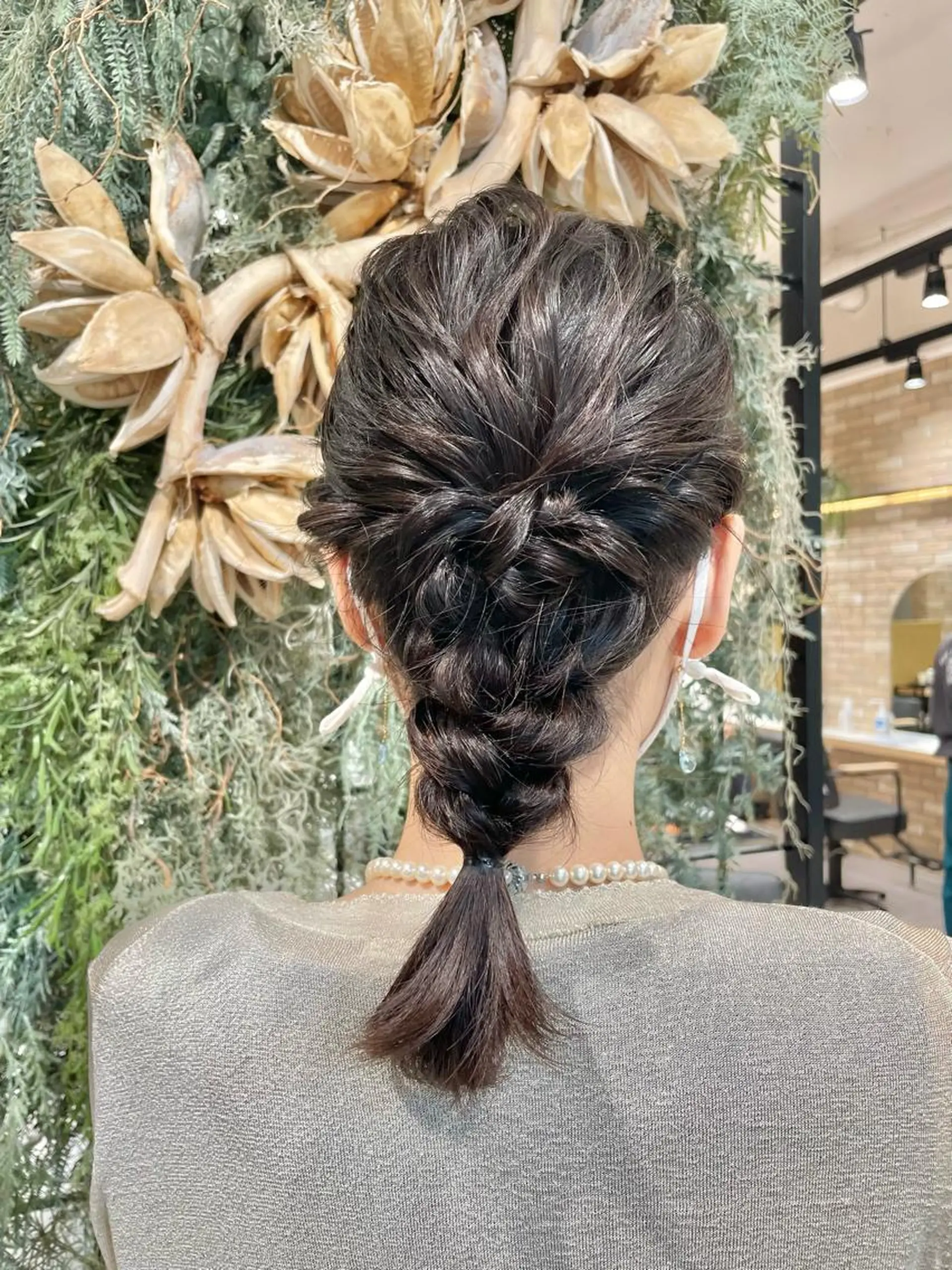 ミディアム カラー ヘアアレンジ ネイル マツエク・マツパ 韓国マツエク/まつパ 🎀misaki🎀のマツエク・マツパデザイン