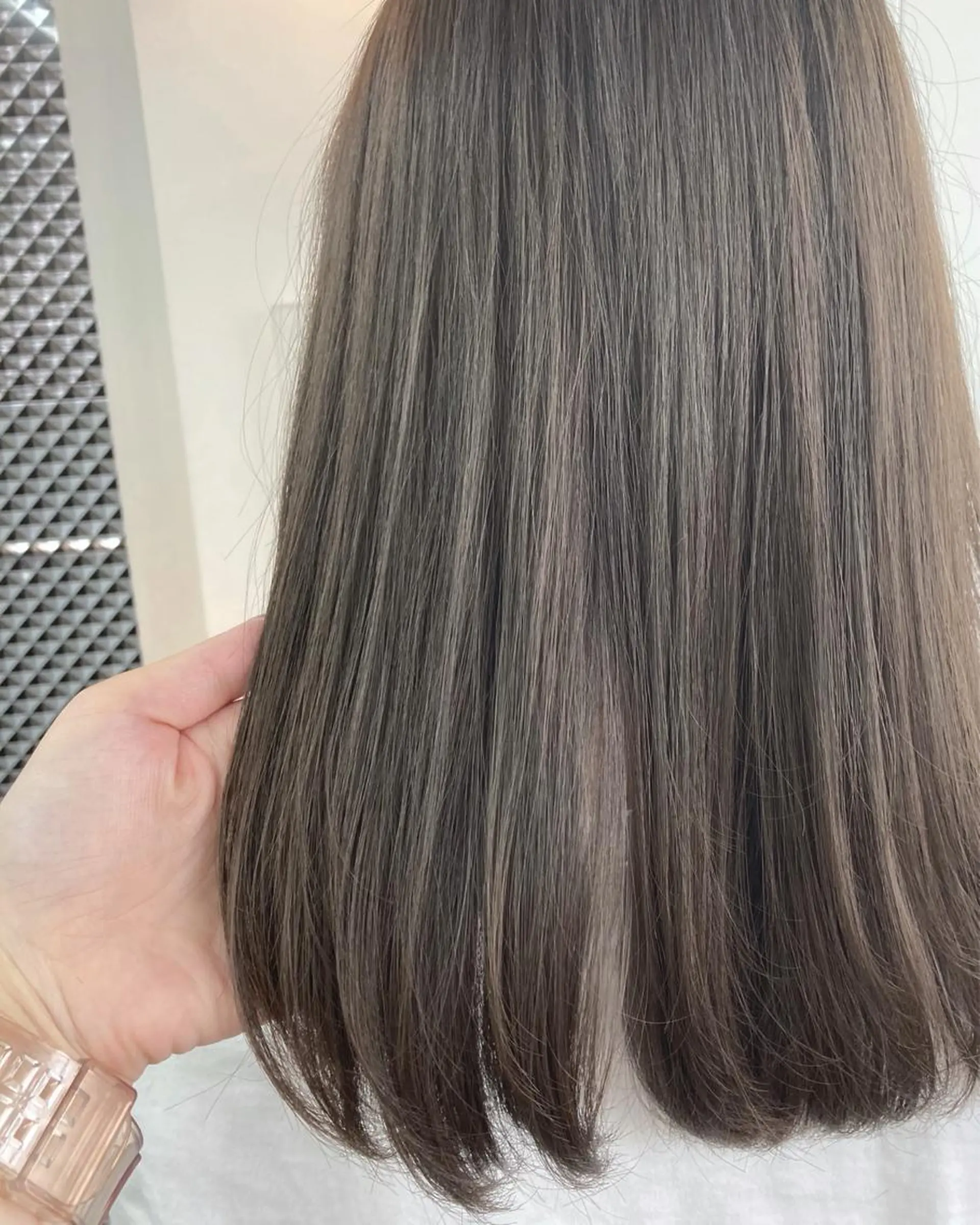 セミロング ヘアカラー トリートメント 🌼たけや みのり🌿のヘアスタイル