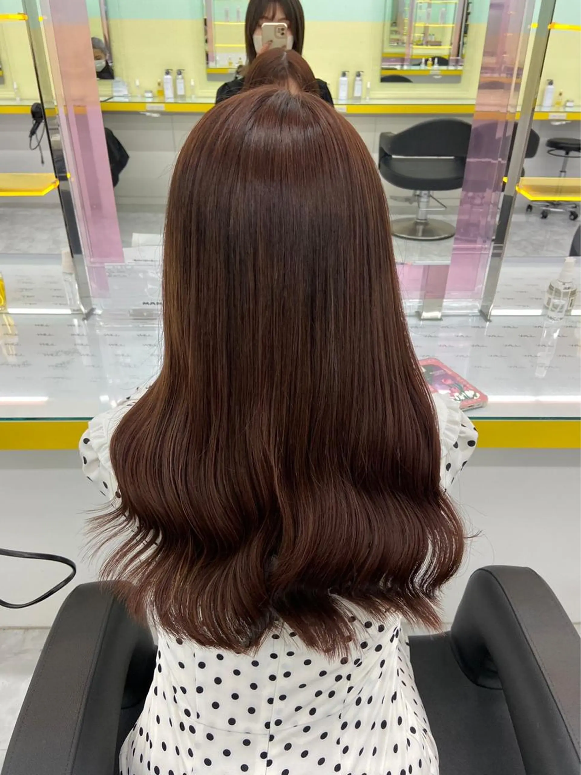ロング カラー パーマ ヘアアレンジ メンズ キッズ ネイル マツエク・マツパ アイブロウ ダブルカラー特化💖 韓国ヘア💖りくのヘアスタイル