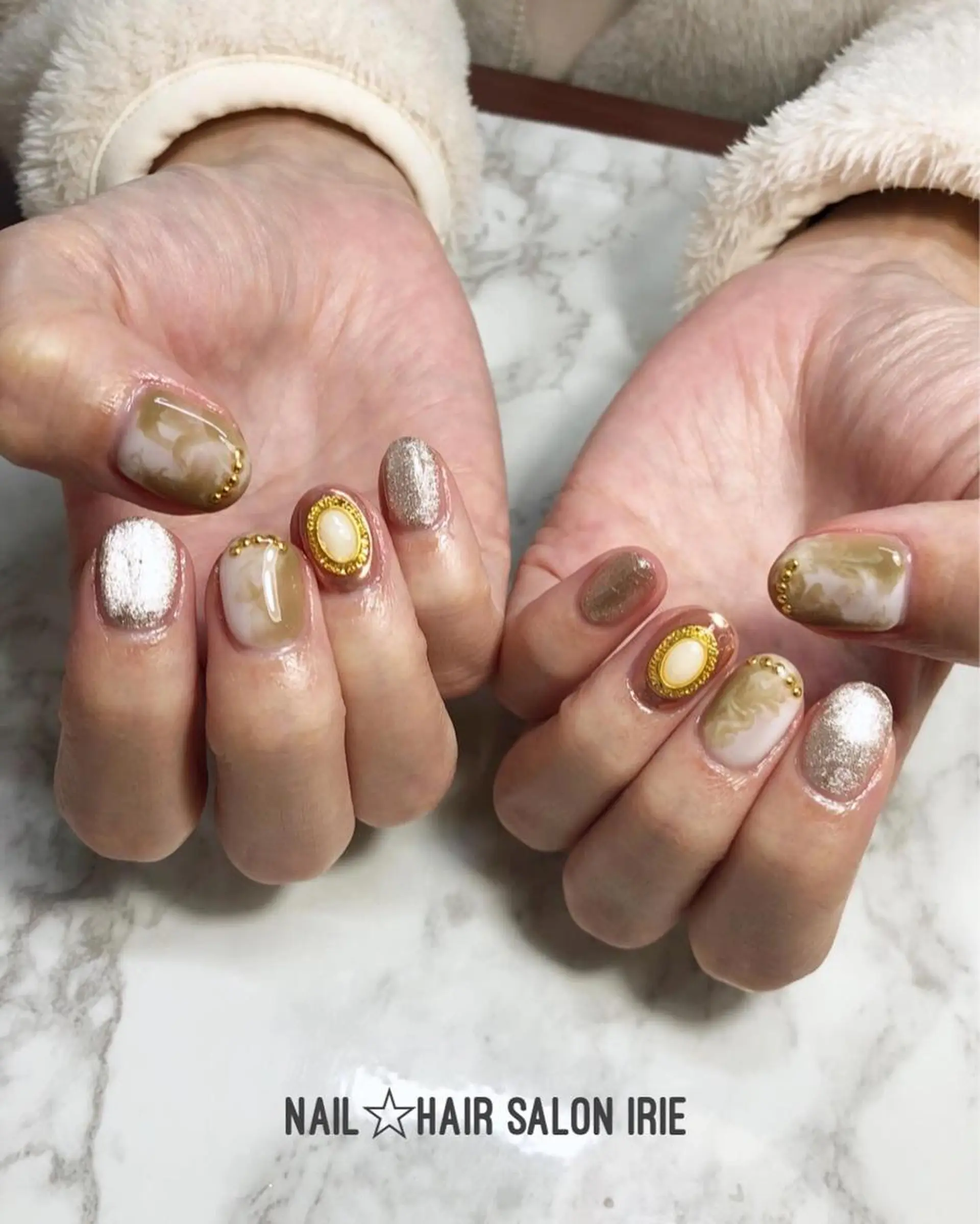 ネイル ハンドネイル Hair salon Irie所属・與儀 知佳のネイルデザイン