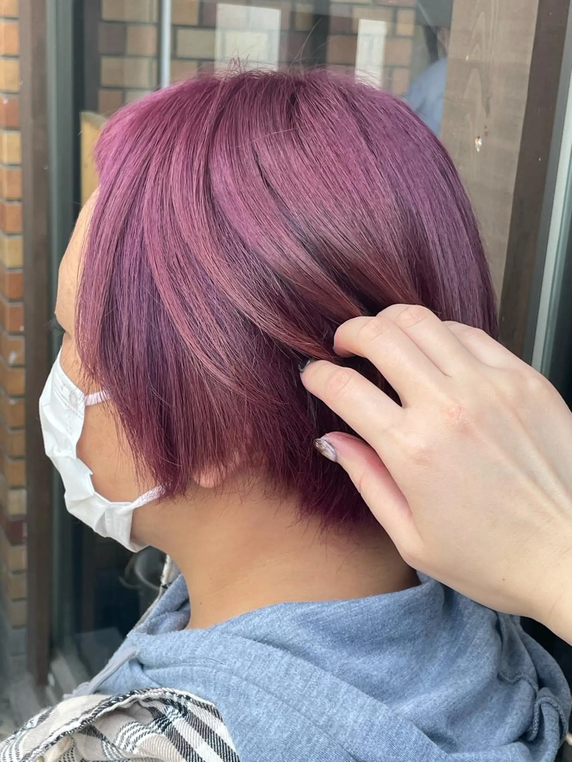 ロング カラー ヘアアレンジ ラベンダーカラー ラベンダーピンク ピンクカラー 韓国風ヘア ヘアカラー トリートメント 🦋高瀬寛菜🦋 韓国/ブリーチのヘアスタイル