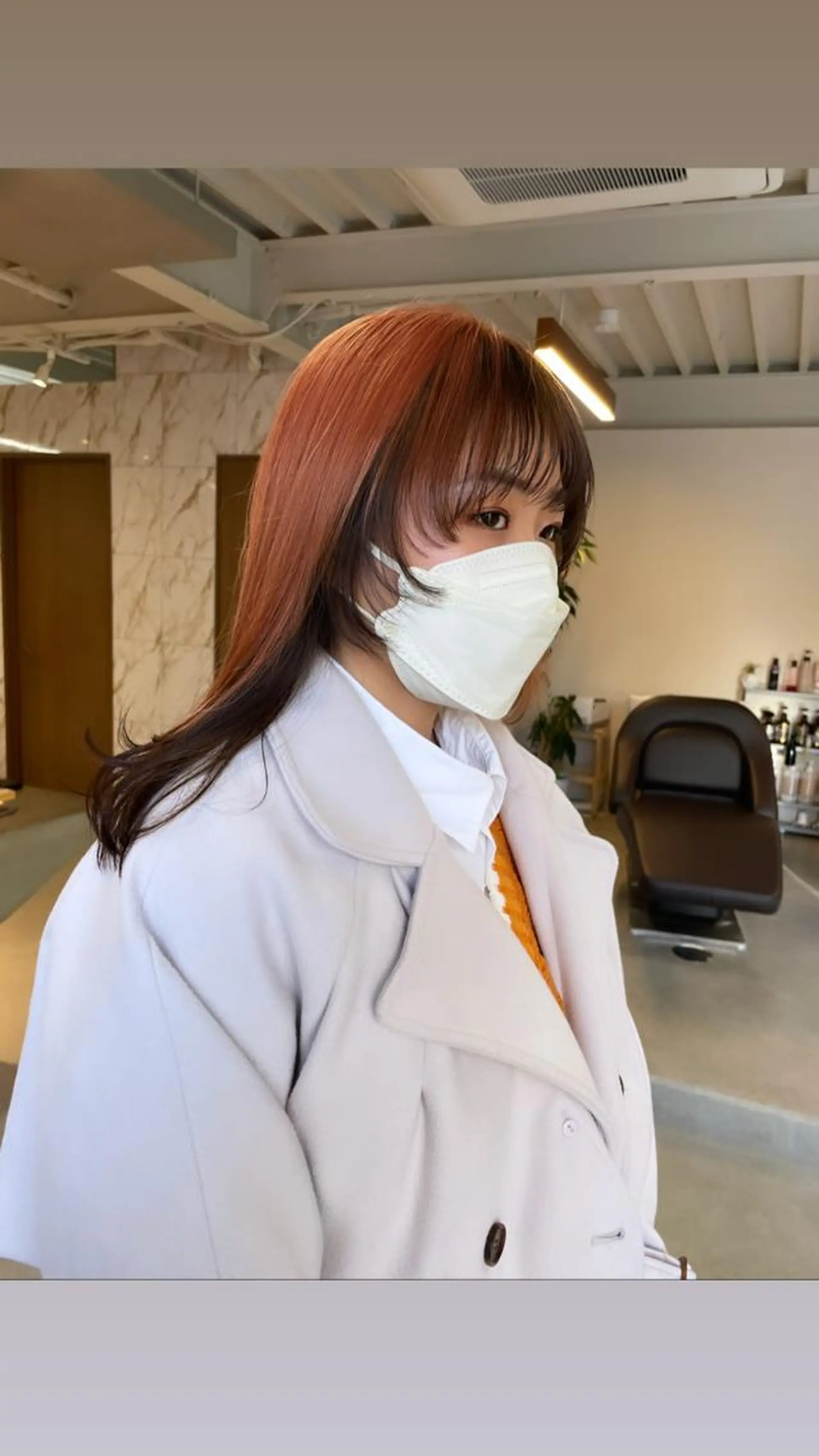 セミロング 顔周りカット 韓国風ヘア ウルフカット ヘアカラー トリートメント ヘアセット Masena所属・💎韓国風レイヤー /ボブ💎Namiのヘアスタイル