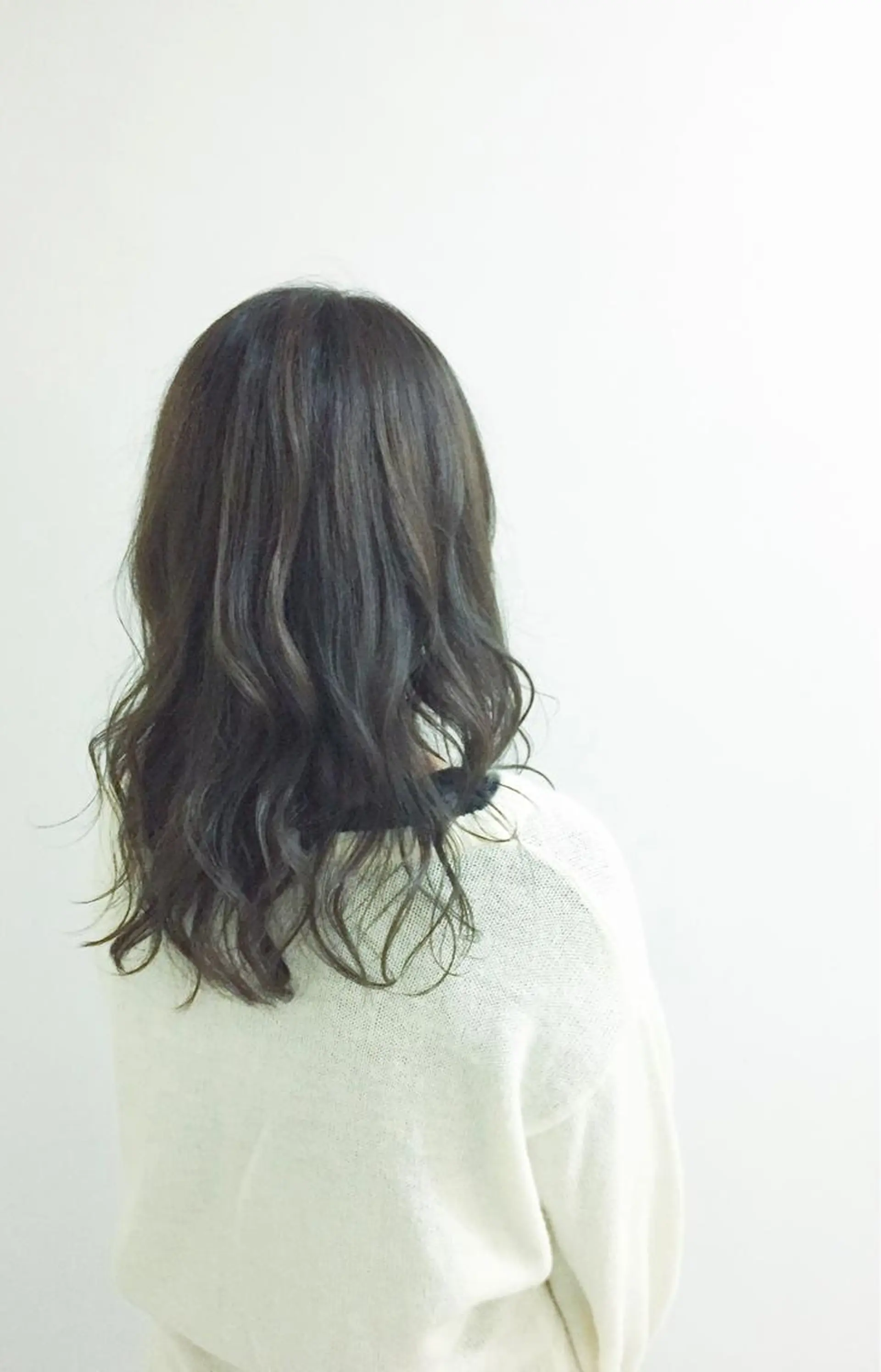 セミロング アッシュ ハイライト un所属・un 溝の口 伊豆本のマツエク・マツパデザイン