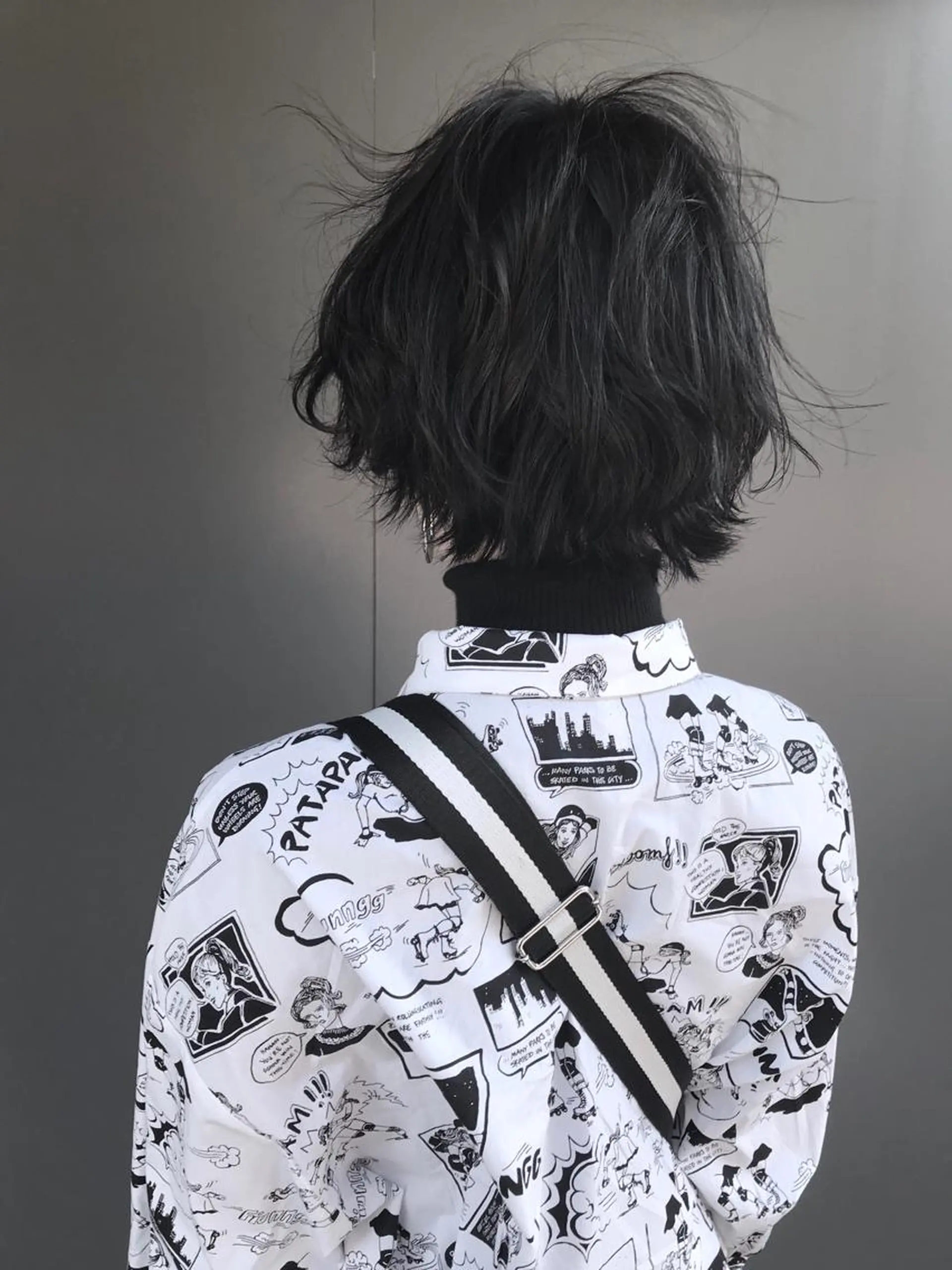 ショート カラー ダークグレー ショートヘア ていねい技術No.1 🌈諏訪 健太のヘアスタイル