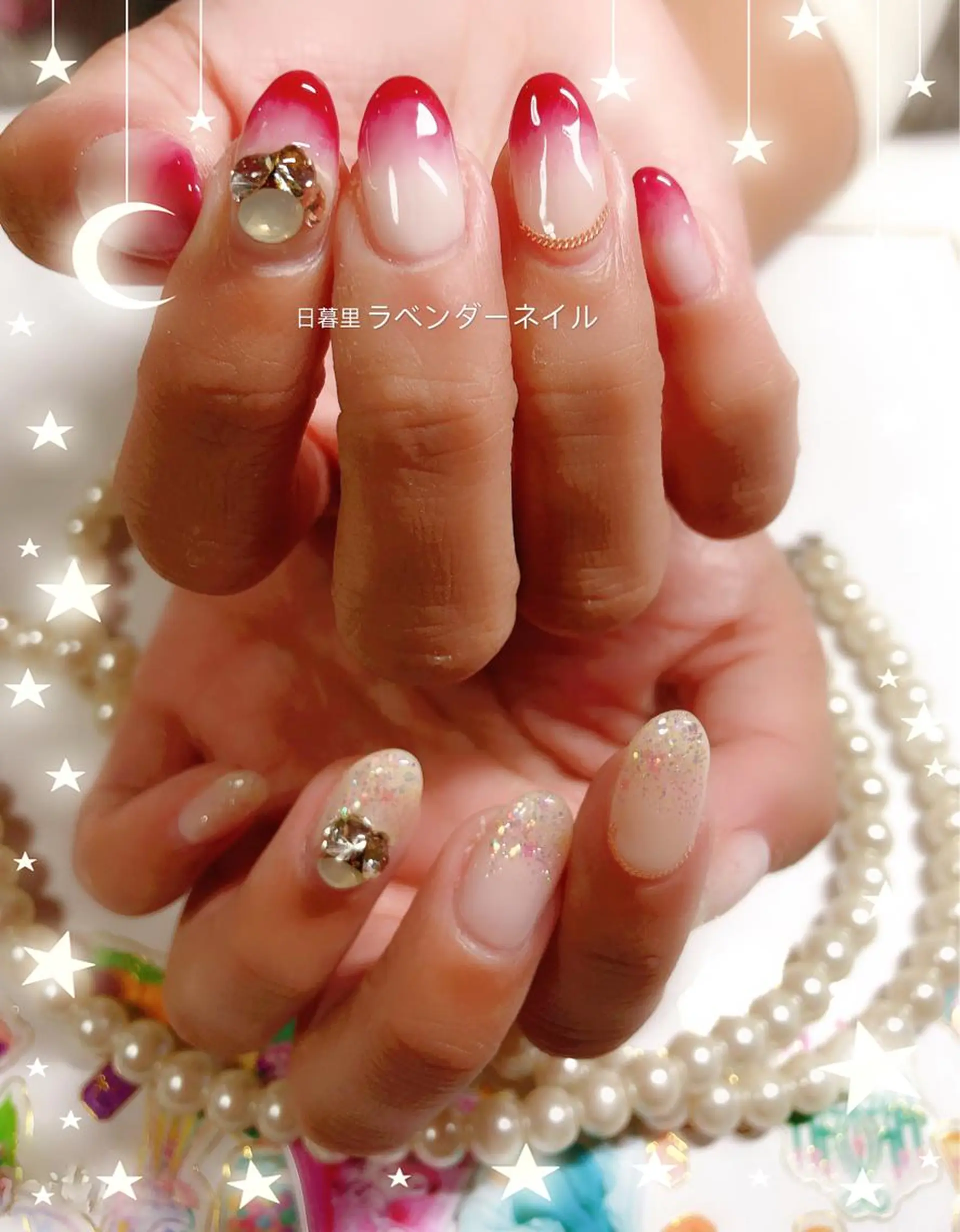 ネイル ラベンダー💖日暮里 ルル💖ネイルのネイルデザイン