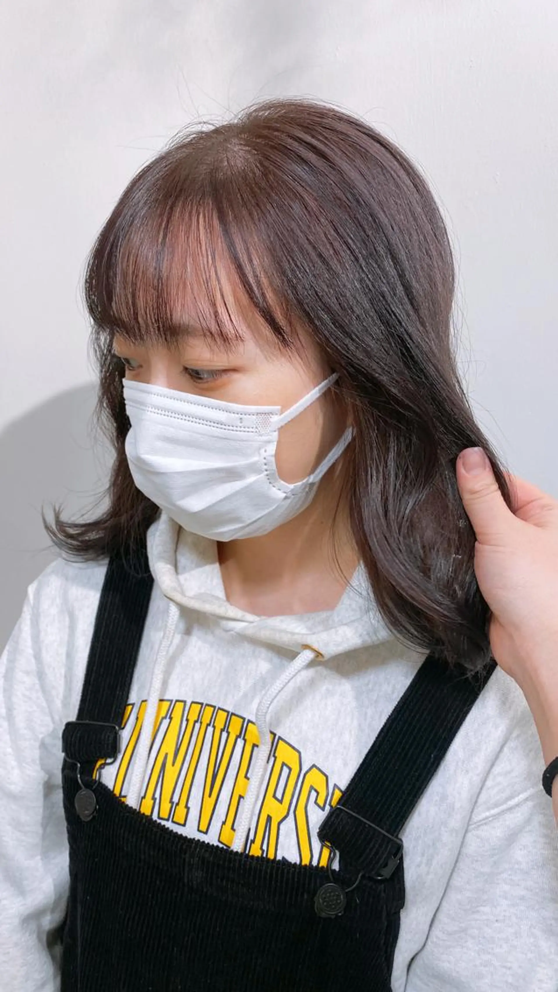 ロング パープルカラー 中尾 未来/艶カラー /カットモデルのヘアスタイル