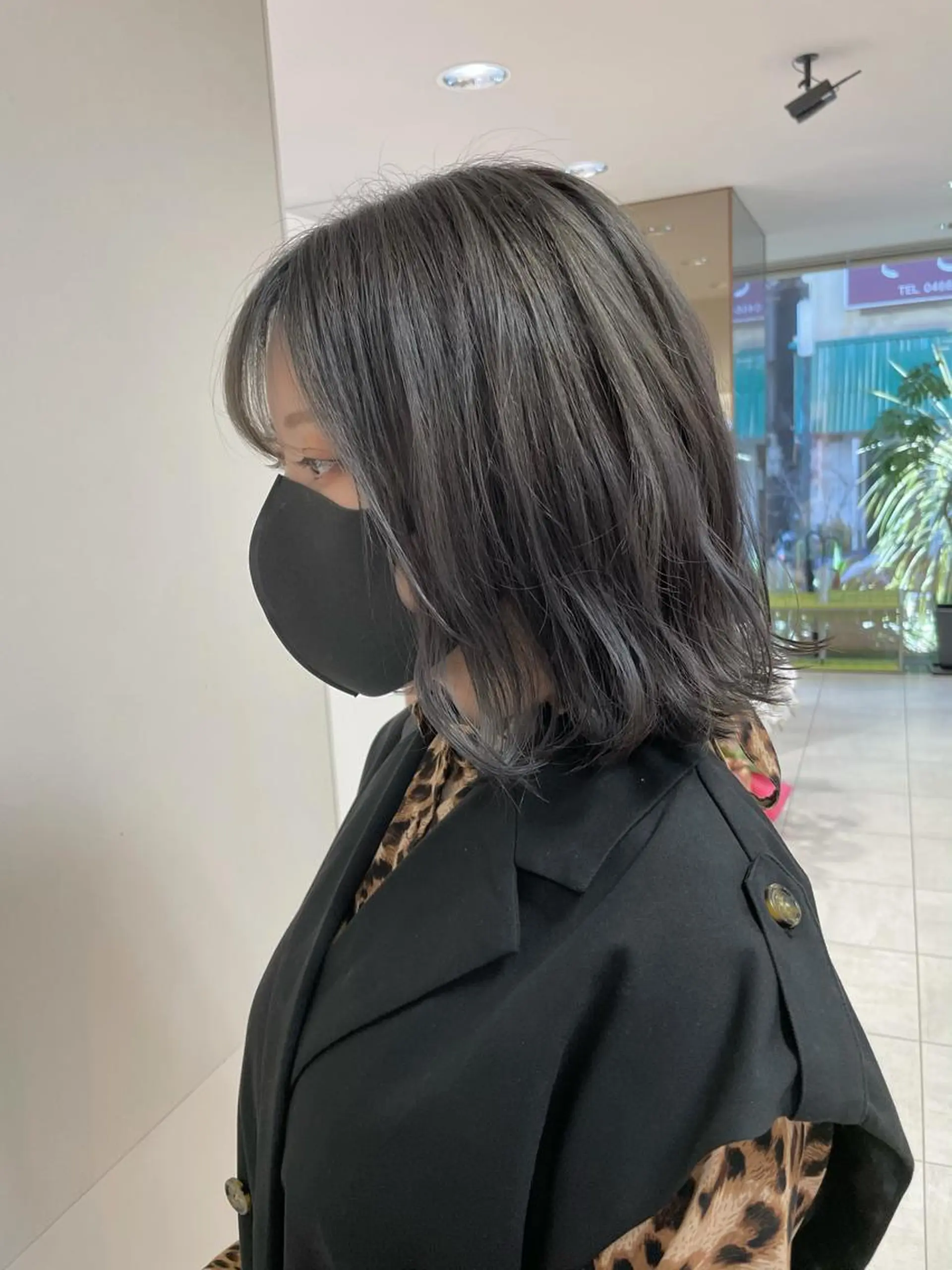 ミディアム カラー ヘアアレンジ ヘアカラー トリートメント 【Sweep】おじま のぞみのヘアスタイル