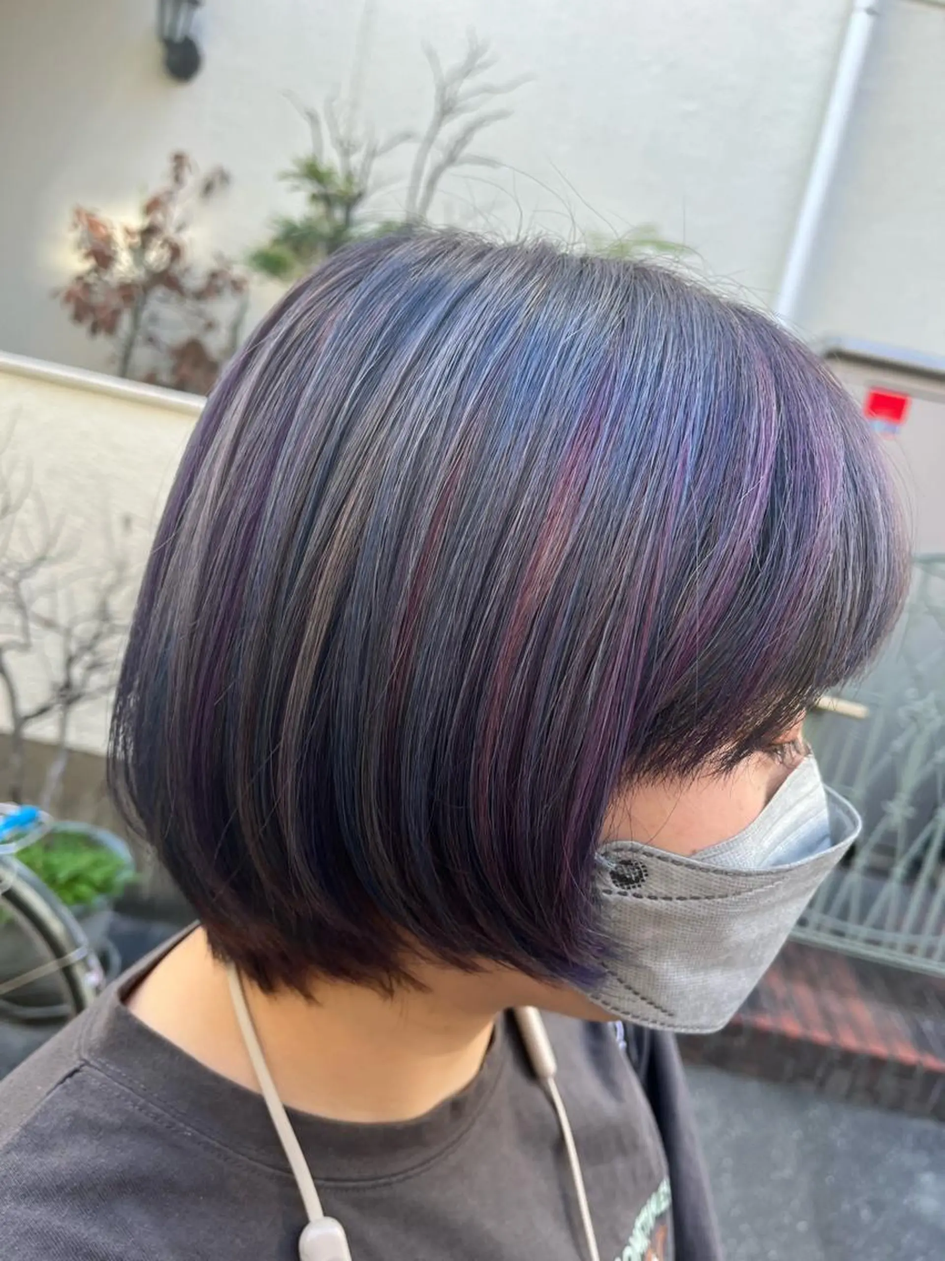 ショート カラー ショートボブ ボブレイヤー アッシュ バレイヤージュ ミストバング カット ヘアカラー トリートメント 原宿サロン代表 デザインカラー伊藤卓のヘアスタイル