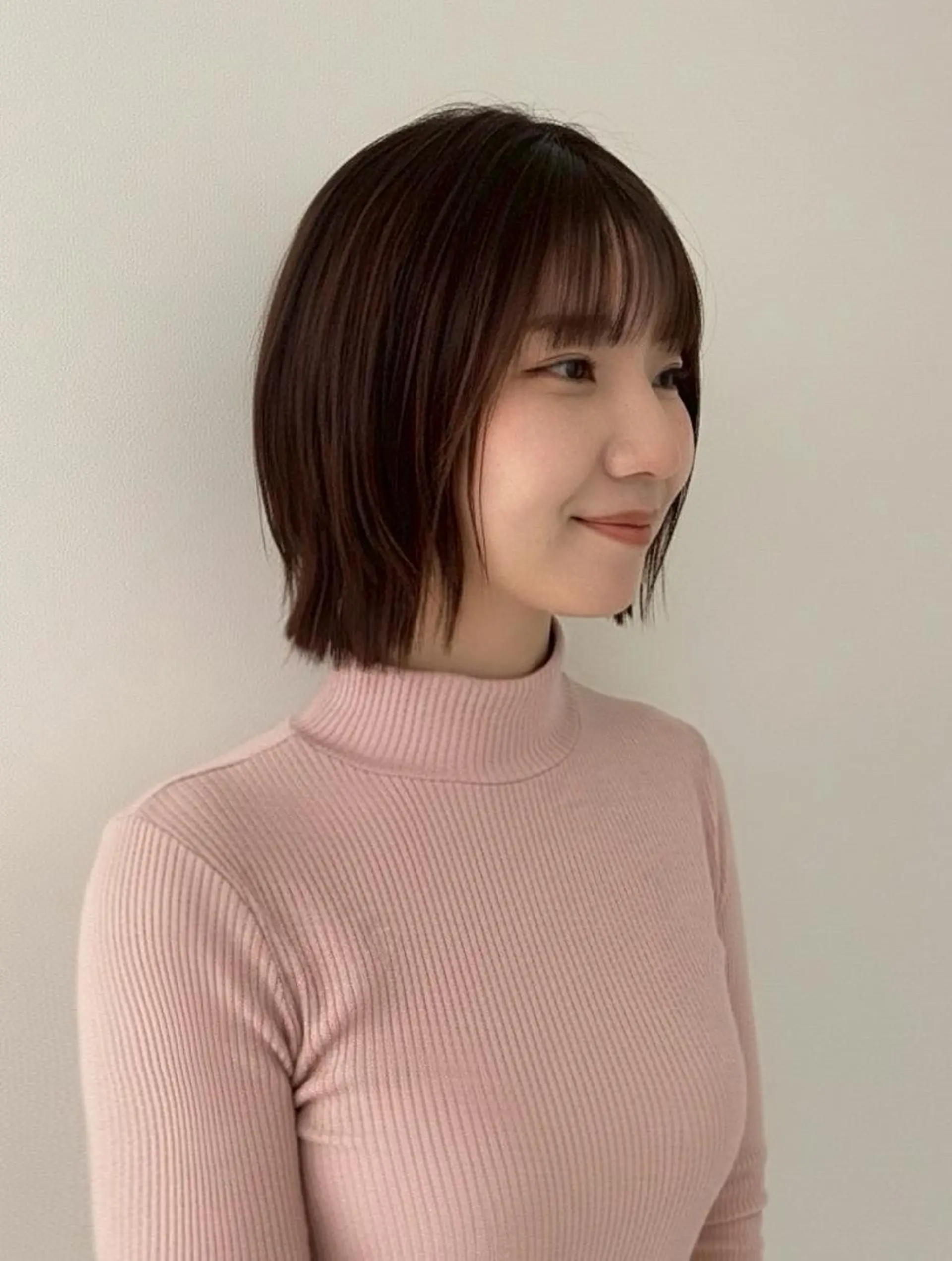 ミディアム ボブ 柔らかい縮毛矯正/ ボブ/北林のヘアスタイル