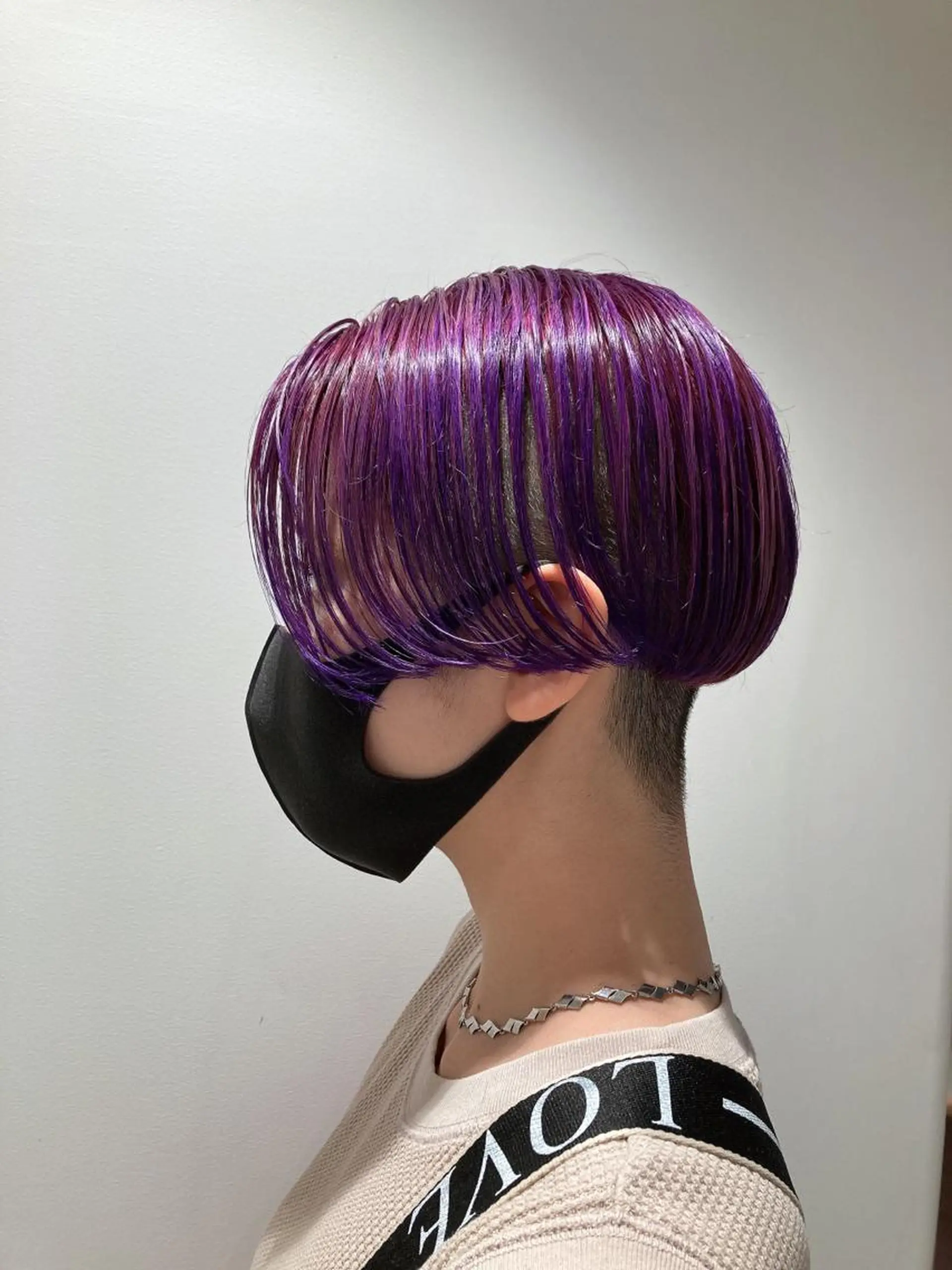 ショート カラー ベリーショート パープルカラー ショートヘア カット ヘアカラー トリートメント GO TODAY  SHAIRE  SALON   渋谷モディ所属・スキバサミを使わない カット🌼唯🌼のヘアスタイル