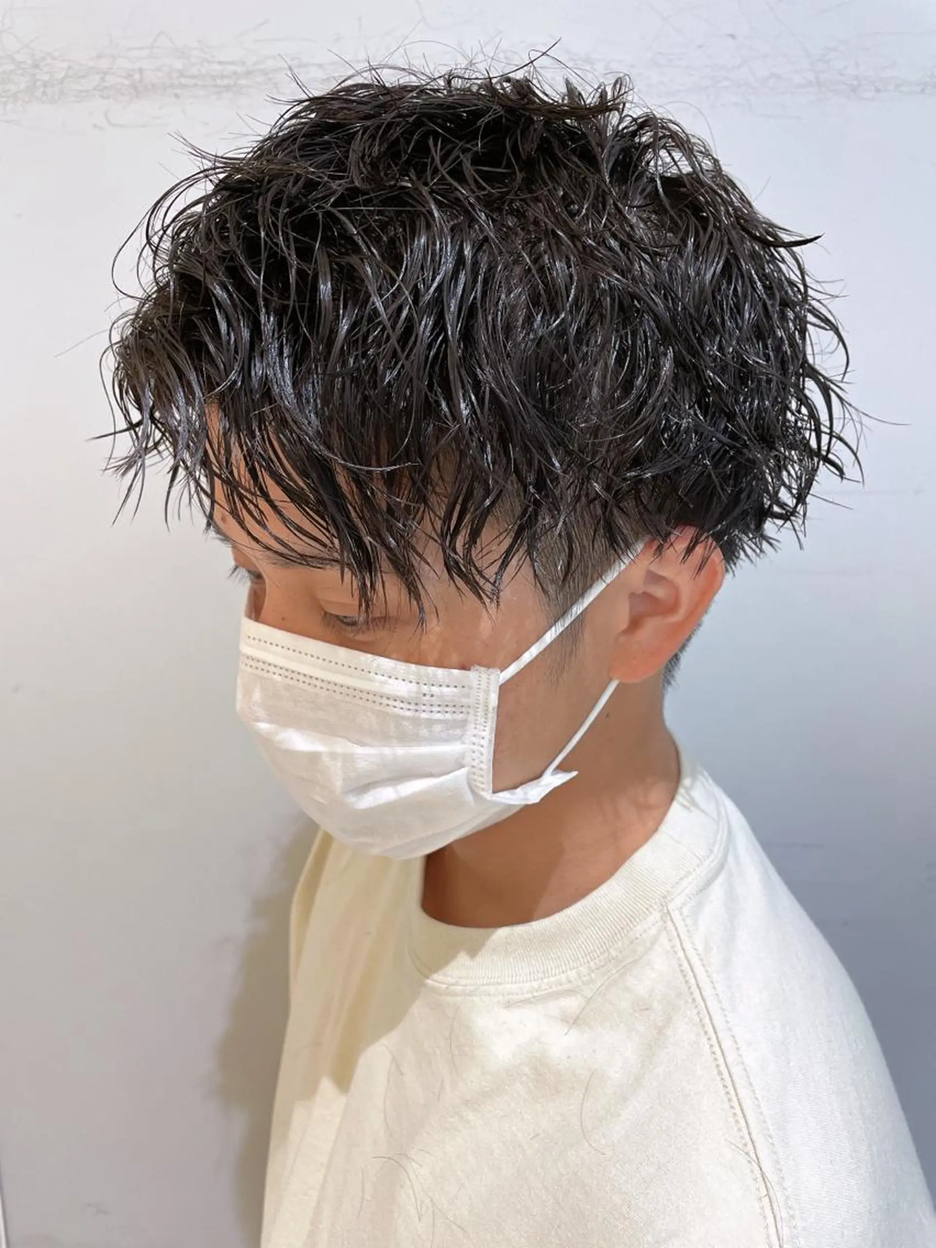 パーマ メンズ メンズパーマ 刈り上げ カット パーマ 🦖鶴岡香純🦖 産休中のヘアスタイル