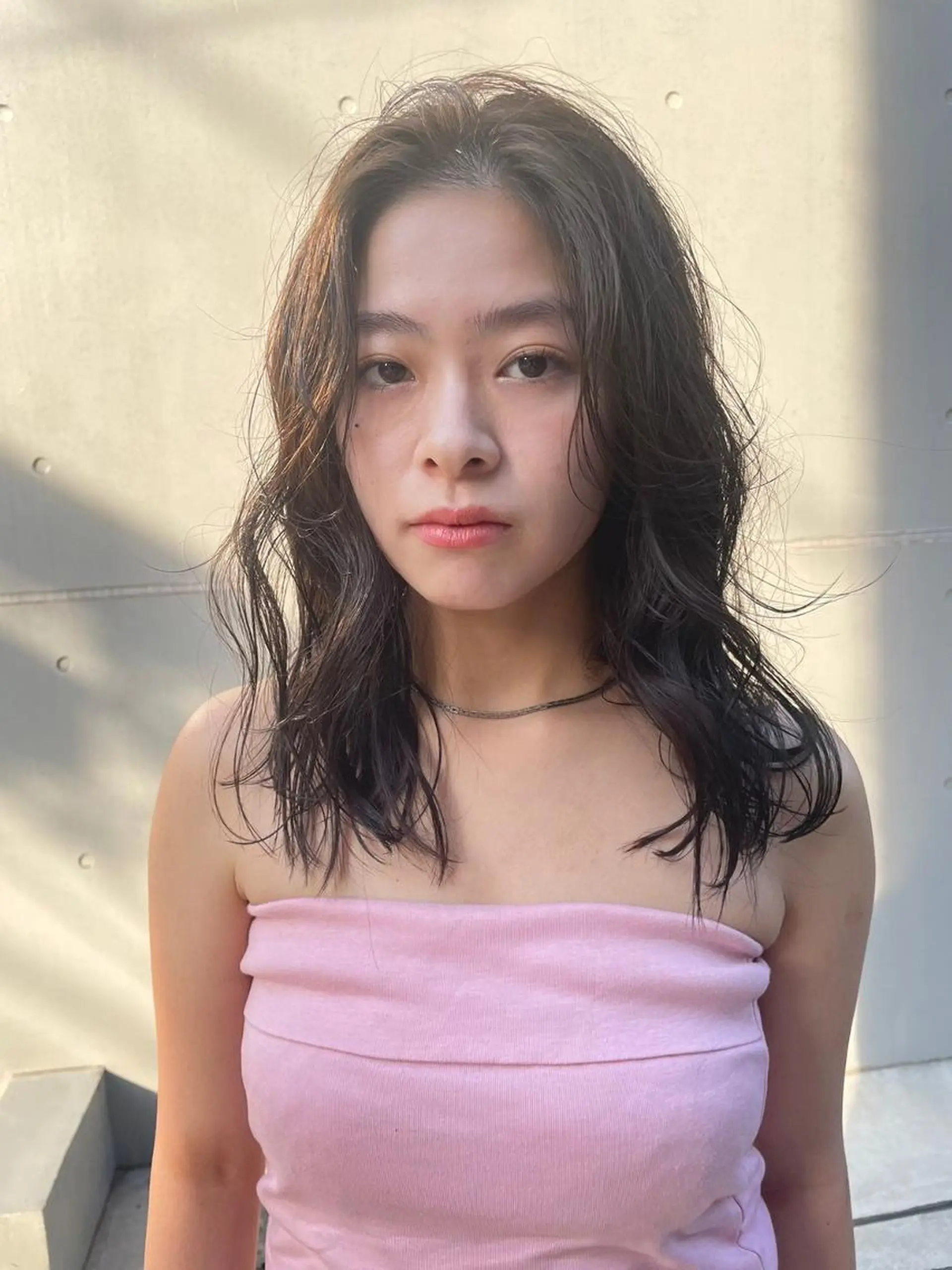 ミディアム カラー パーマ ショートボブ ミディアムパーマ アディクシーカラー ブリーチ ケアブリーチ カット ヘアカラー パーマ 縮毛矯正 トリートメント CEINE OURのヘアスタイル