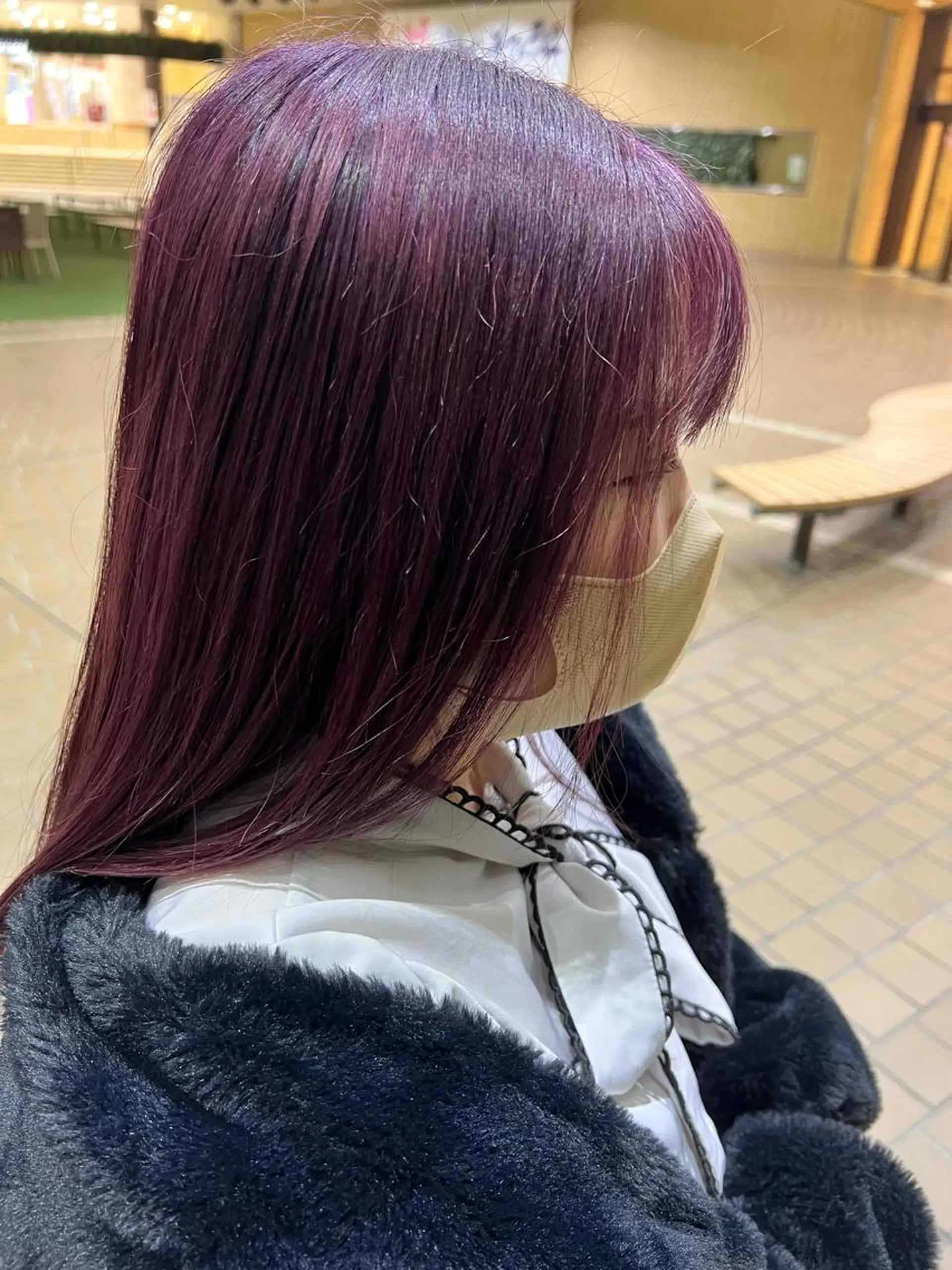 ロング カラー ピンクカラー ピンクパープル パープルカラー 美容室Class所属・🐰ハイトーンカラー 畠山　渡🐰のヘアスタイル