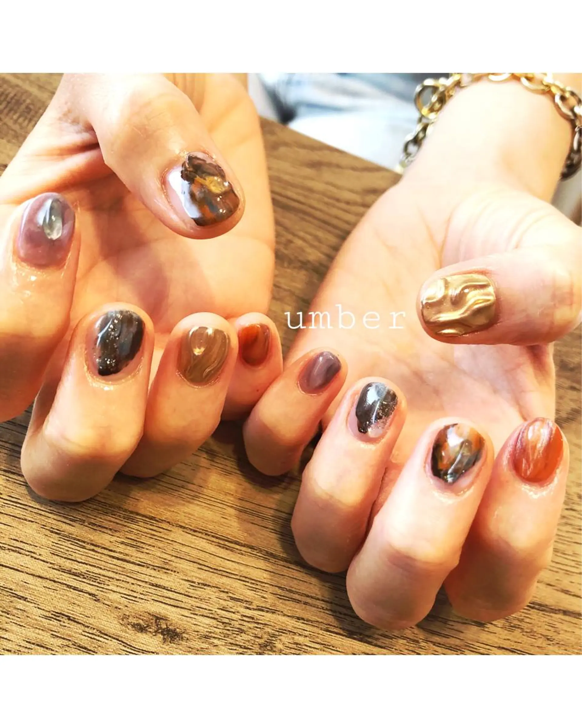 ネイル アートネイル クリアネイル フットネイル マグネットネイル メンズネイル ハンドネイル umber 三茶1分のネイルデザイン