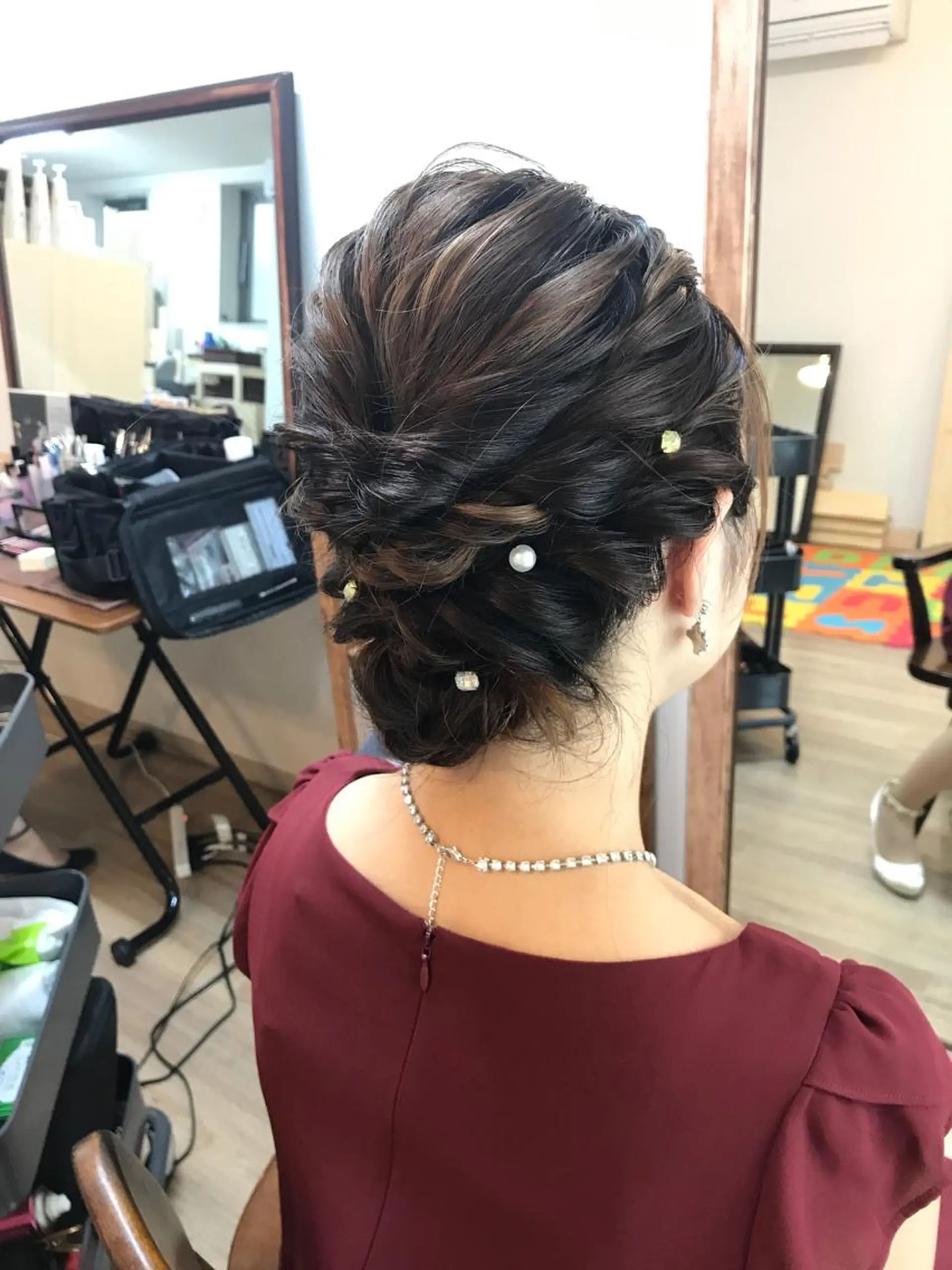 ミディアム ヘアアレンジ ヘアセット/卒業式 袴着付け✨清水玲歌のヘアスタイル