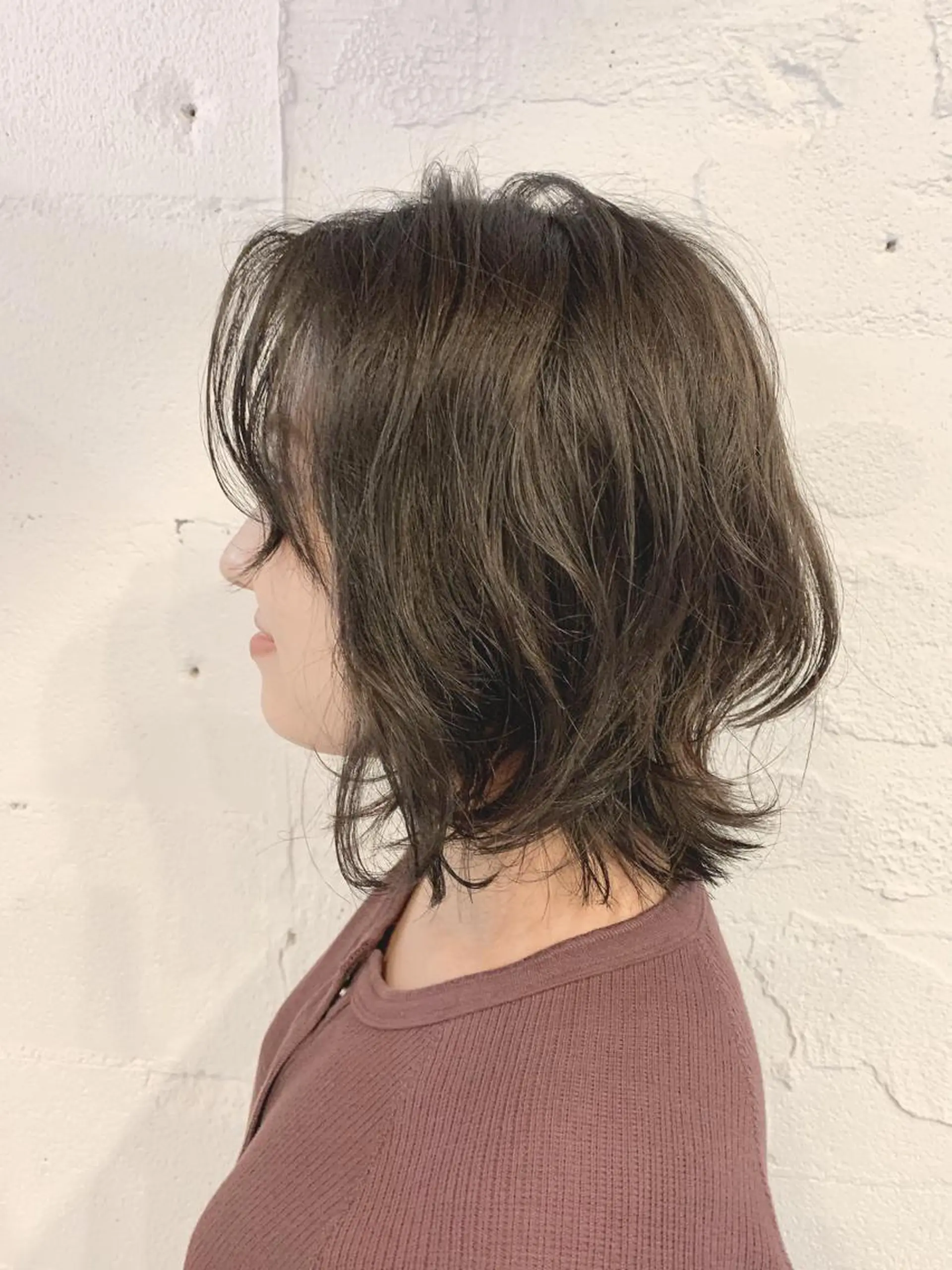 ミディアム ミディアムパーマ 髪質改善🌈 tomomiのヘアスタイル