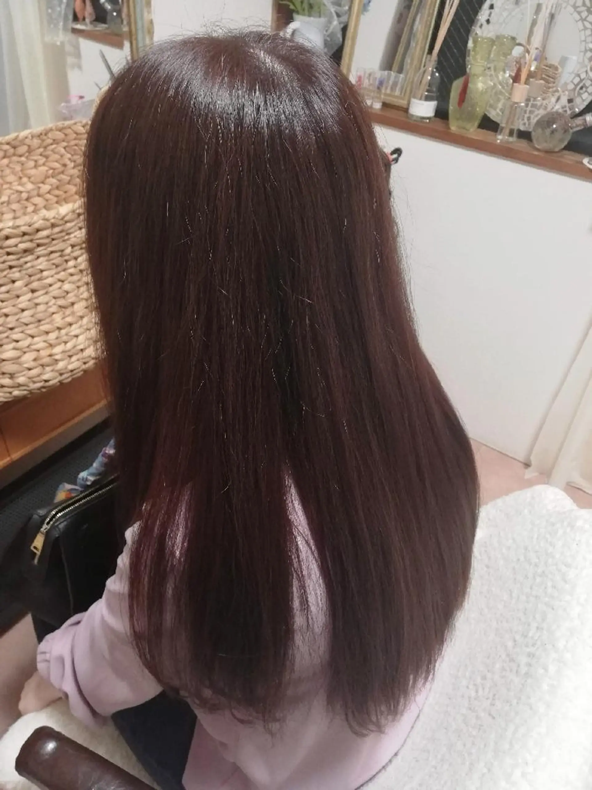 ロング カラー 池田 恵久美のヘアスタイル