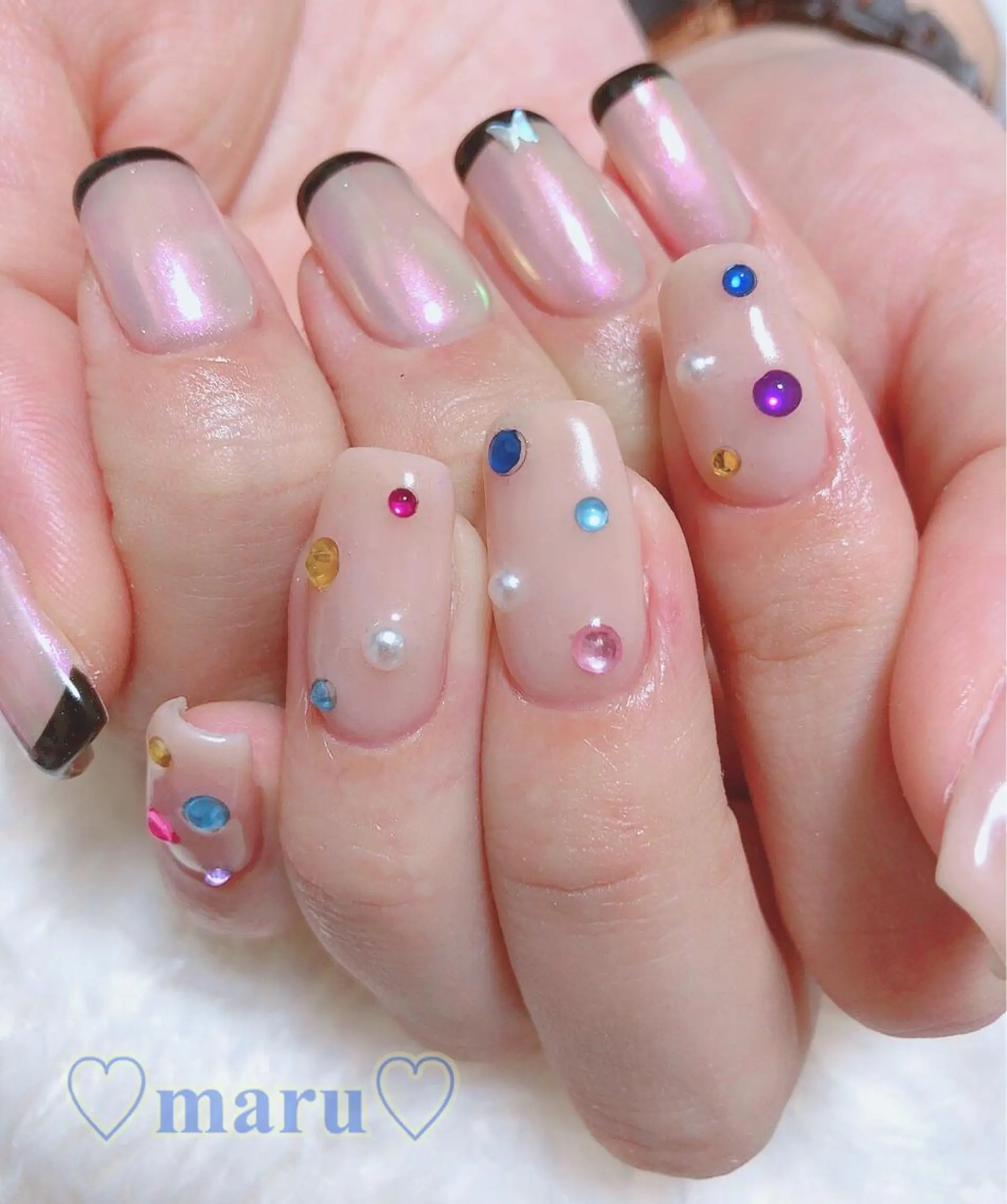 ネイル ハンドネイル フットネイル まるみ ♡のネイルデザイン