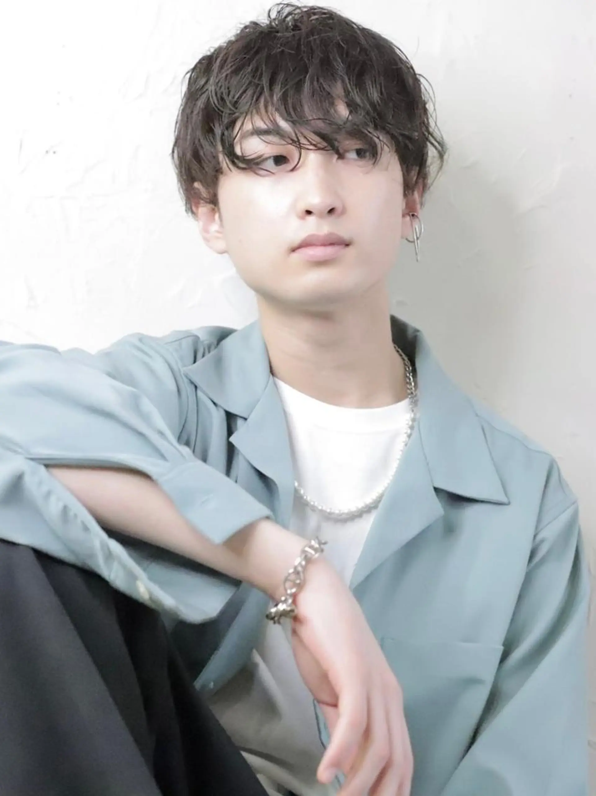 メンズ メンズパーマ カット パーマ 深沢 秀のヘアスタイル