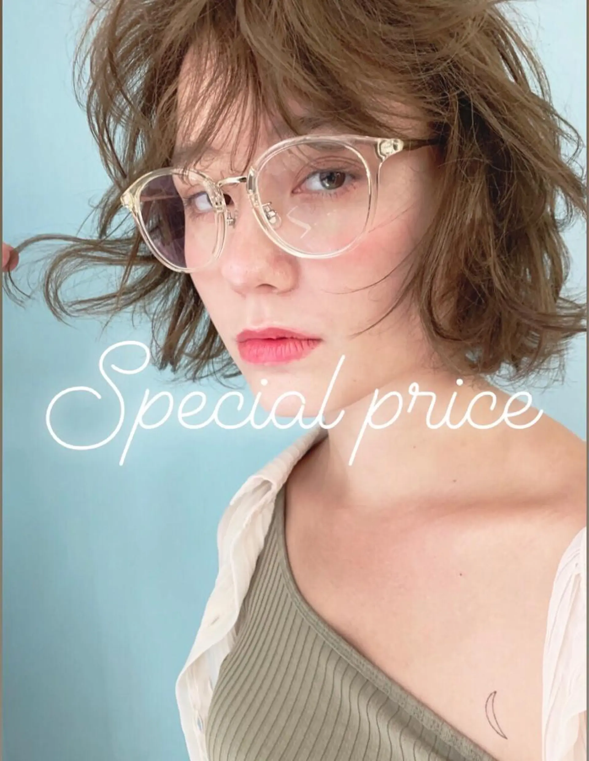 ミディアム カラー マツエク・マツパ 🤎ベージュカラー 🐶メンズパーマのヘアスタイル