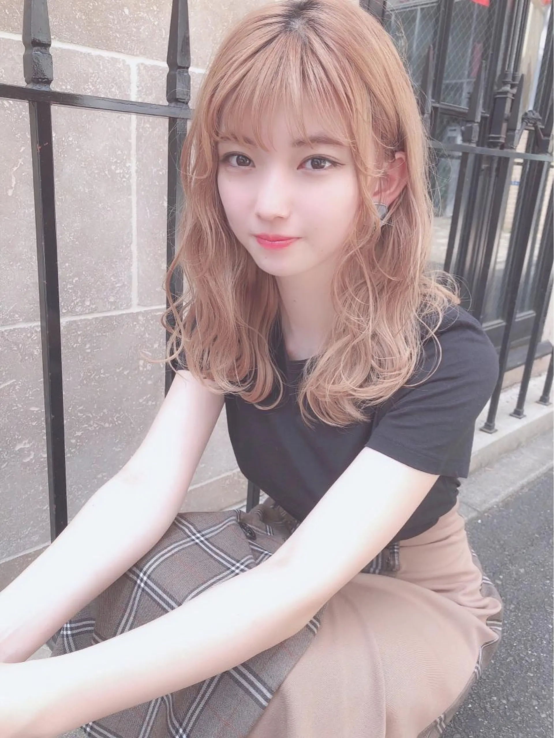 ミディアム 韓国カットパーマ✂︎ Toshiのヘアスタイル