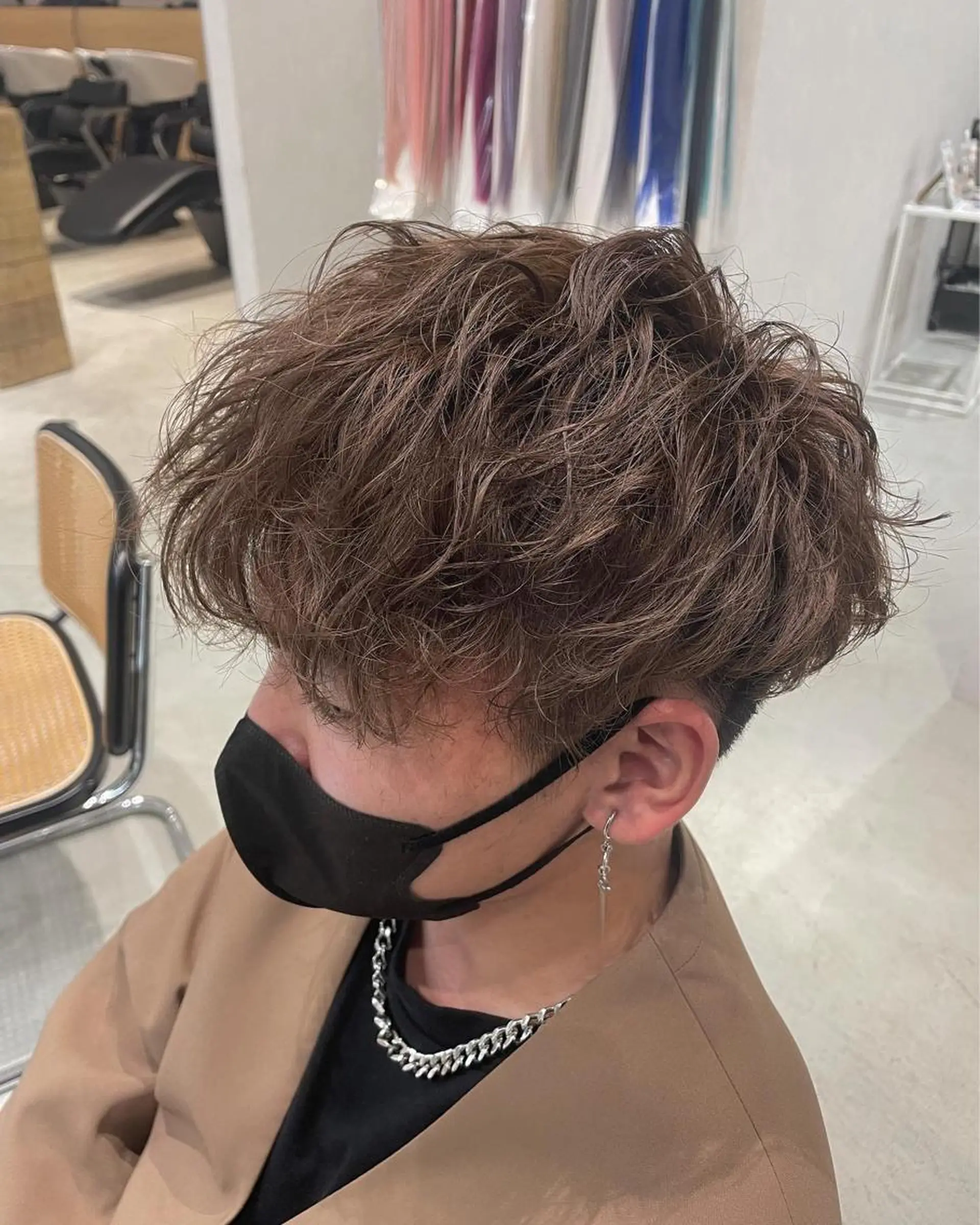 パーマ メンズ 竹田 京人のヘアスタイル