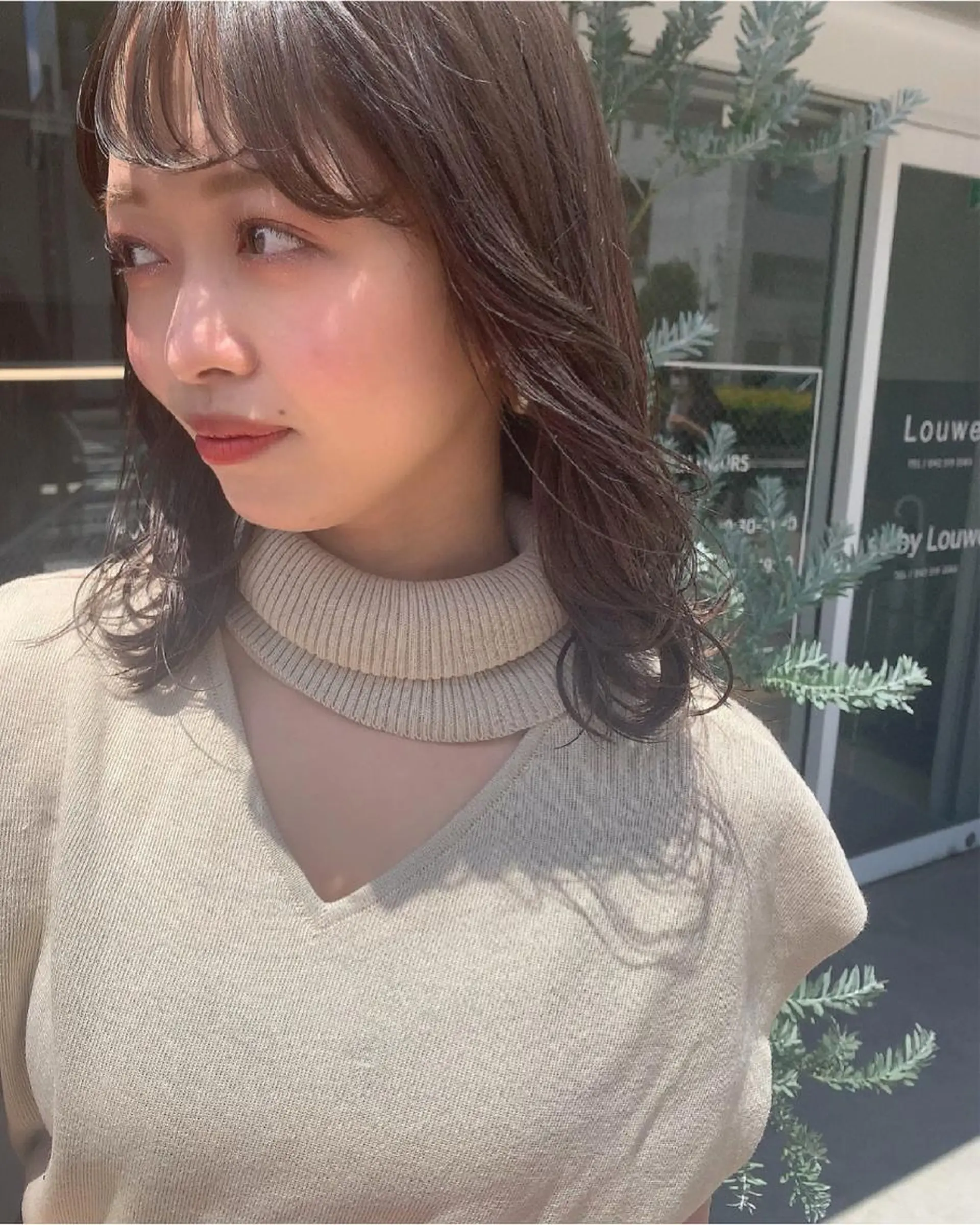 ミディアム 韓国ヘア/耳ツボジュ エリー♡ayumuのヘアスタイル