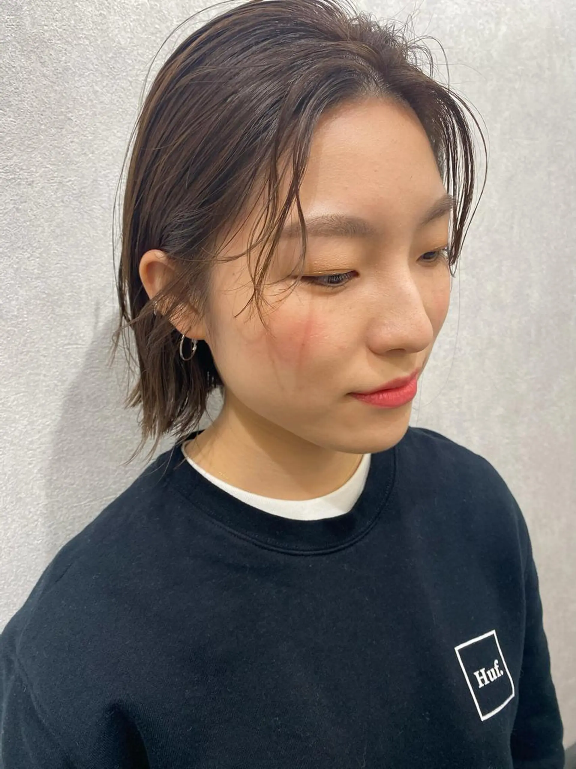 ショート カラー ヘアアレンジ 外ハネヘア カット ヘアカラー トリートメント Kawaguchi Arisaのヘアスタイル