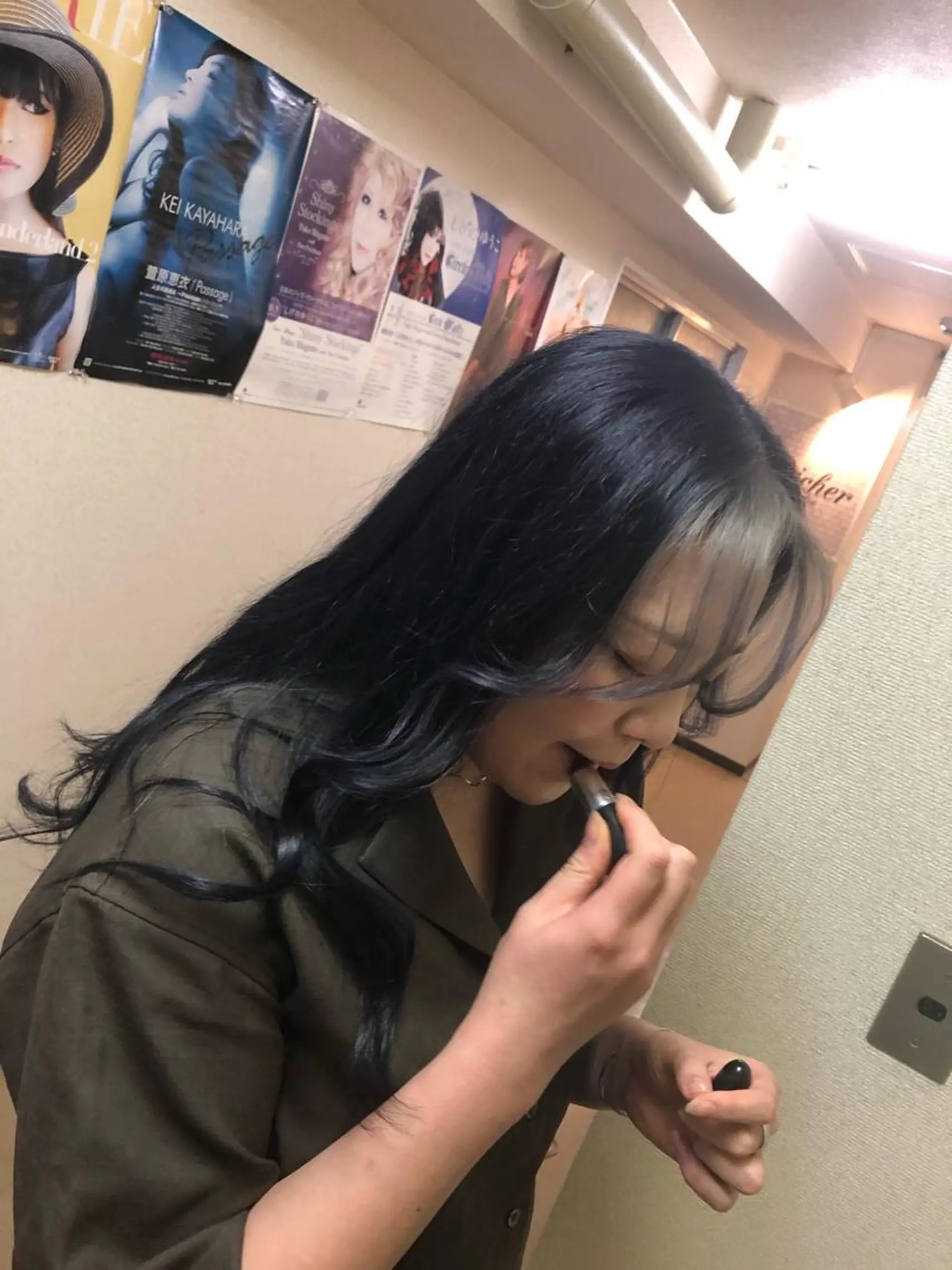 セミロング ミストバング カット ヘアカラー トリートメント ヘアセット Aujua ソムリエ 勝又舞夏のヘアスタイル