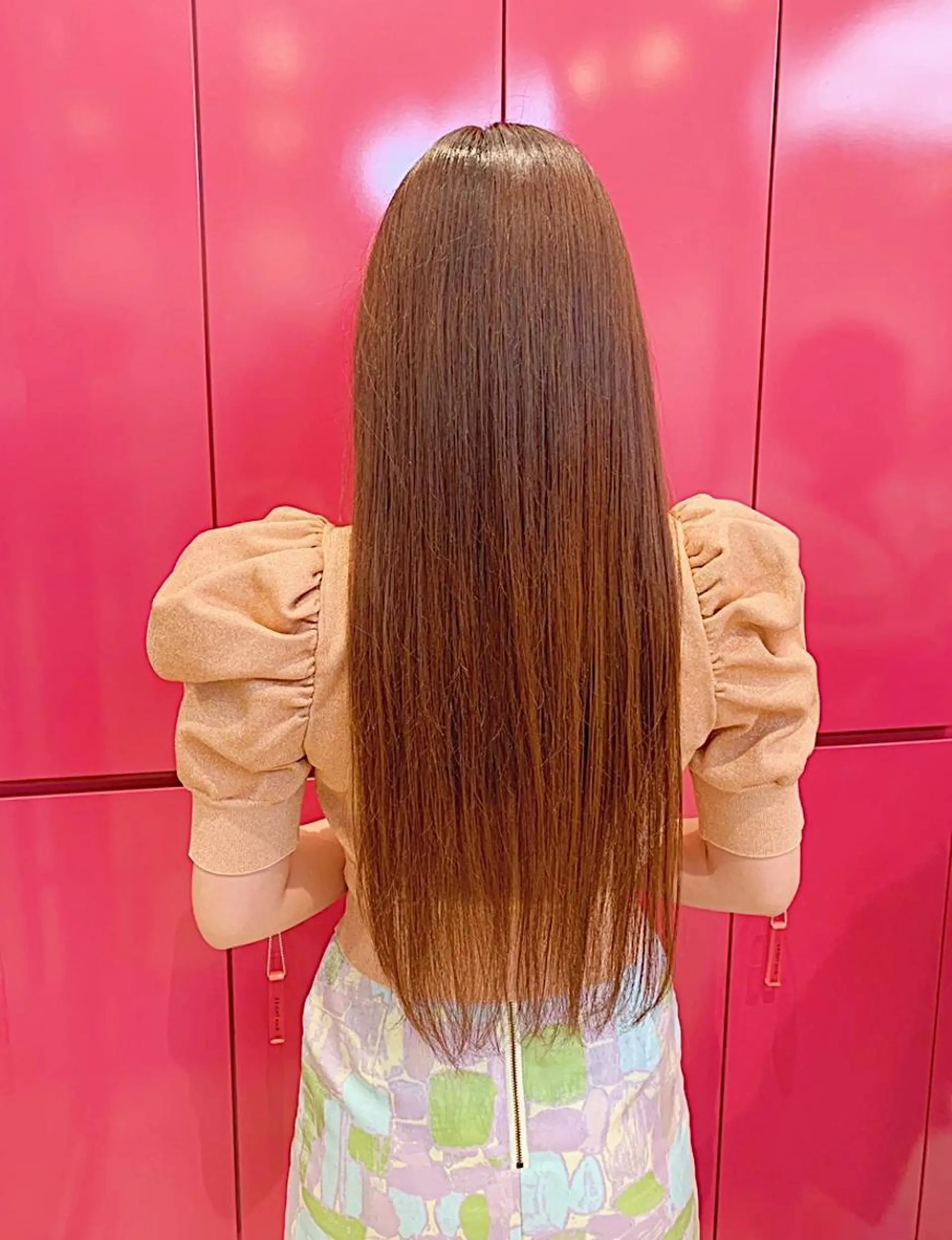 ロング カラー パーマ ヘアアレンジ メンズ キッズ みなもと ちはるのヘアスタイル