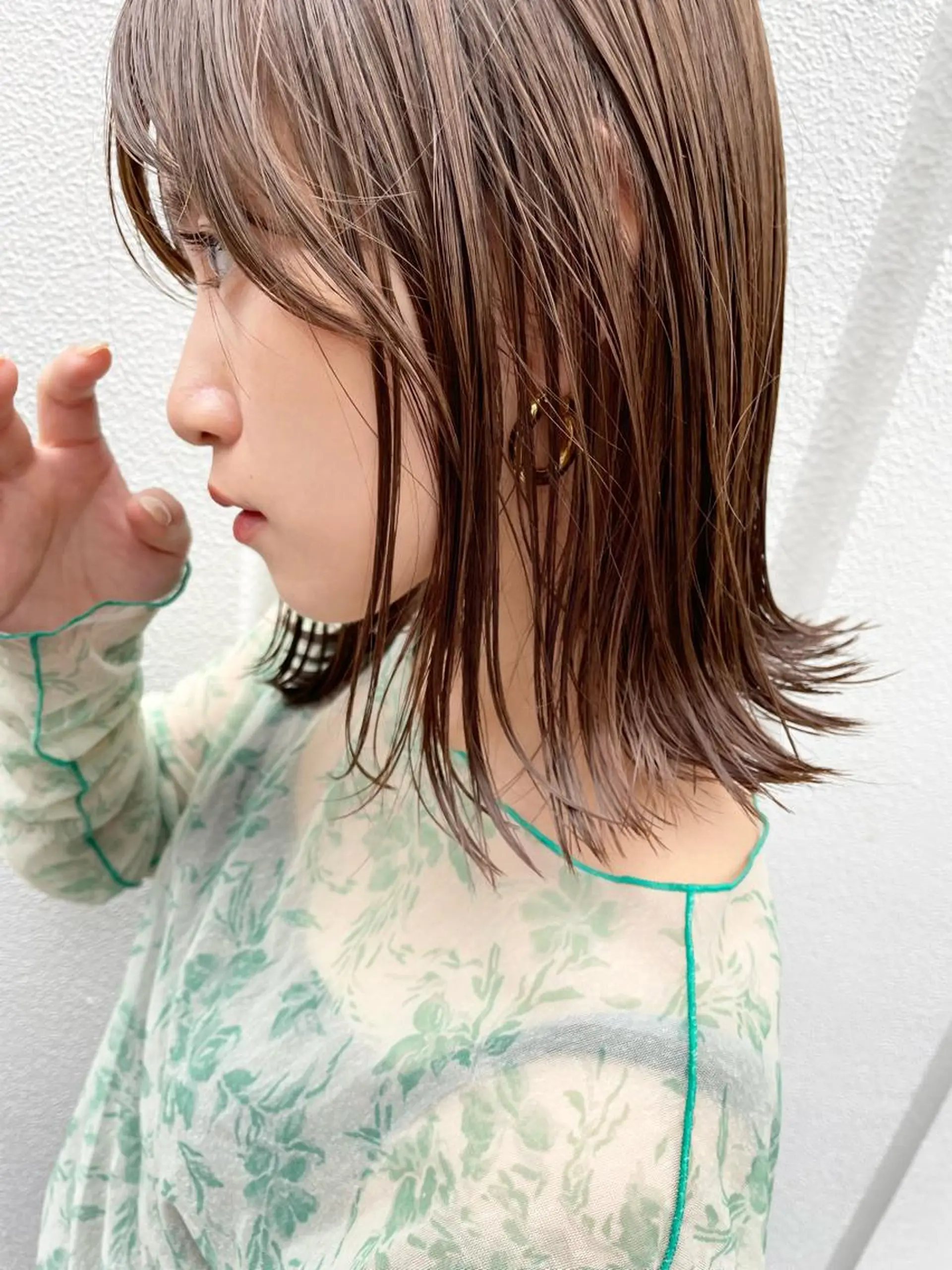 ミディアム カット ヘッドスパ 上原 みちるのヘアスタイル