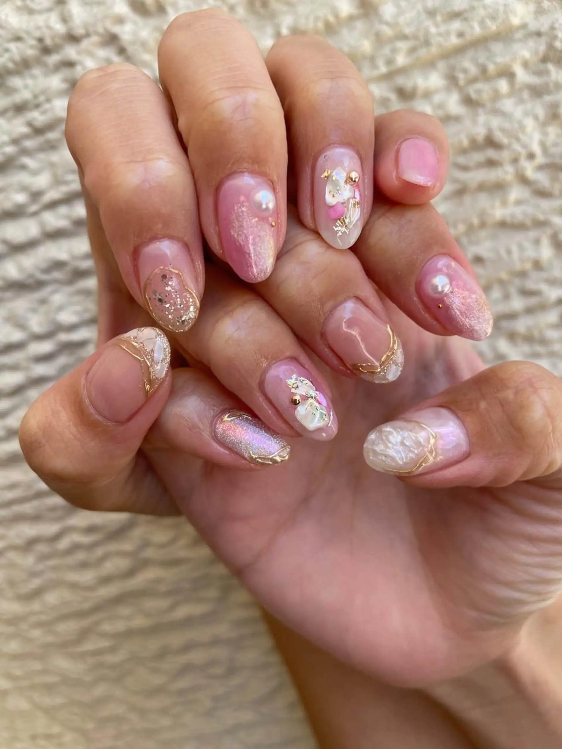 ロング カラー ヘアアレンジ キッズ ネイル マツエク・マツパ アイブロウ 福田 加奈のネイルデザイン