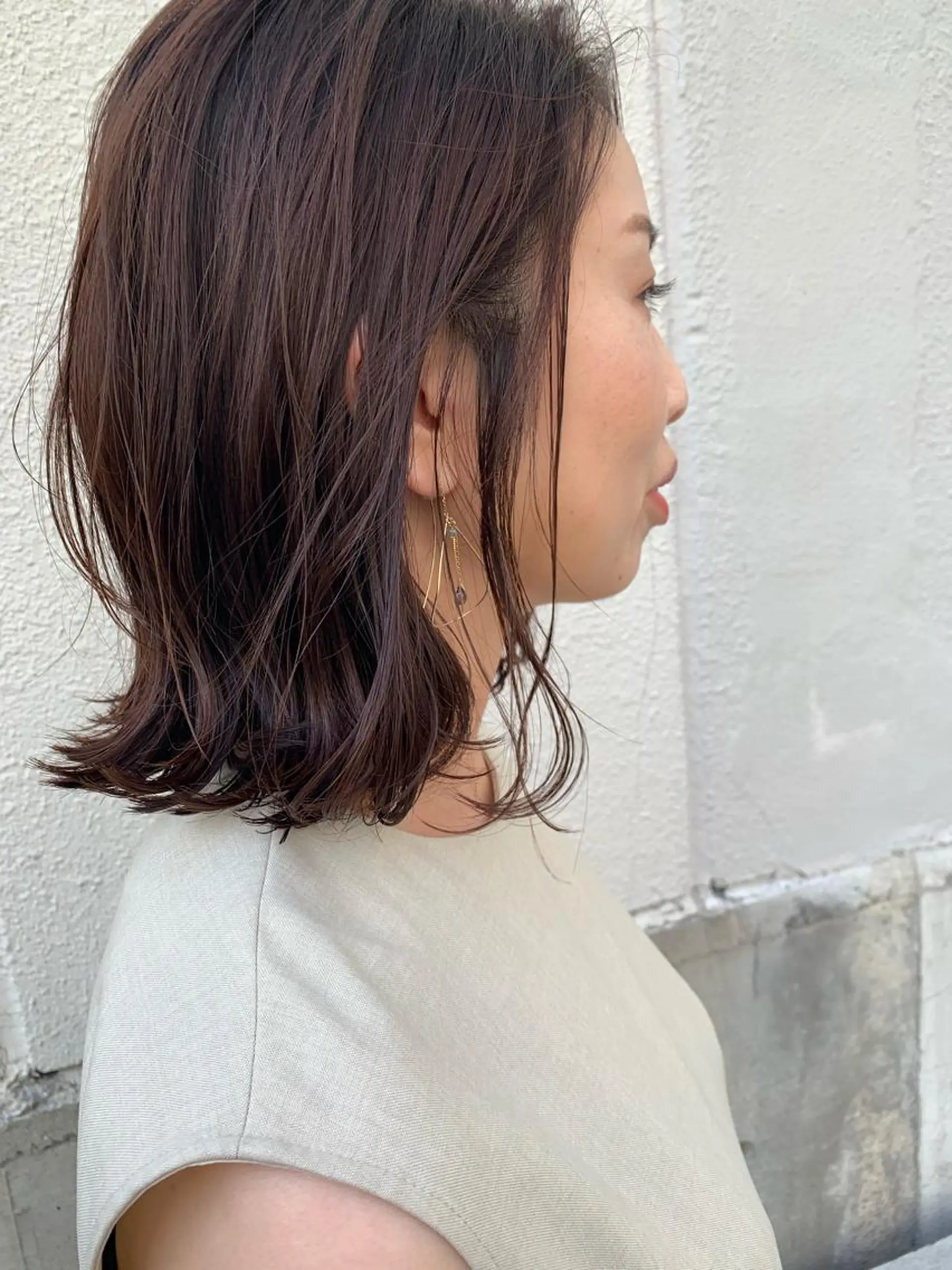 ミディアム カラー パーマ カット ヘアカラー niche(ニーチェ)所属・落合 優樹のヘアスタイル