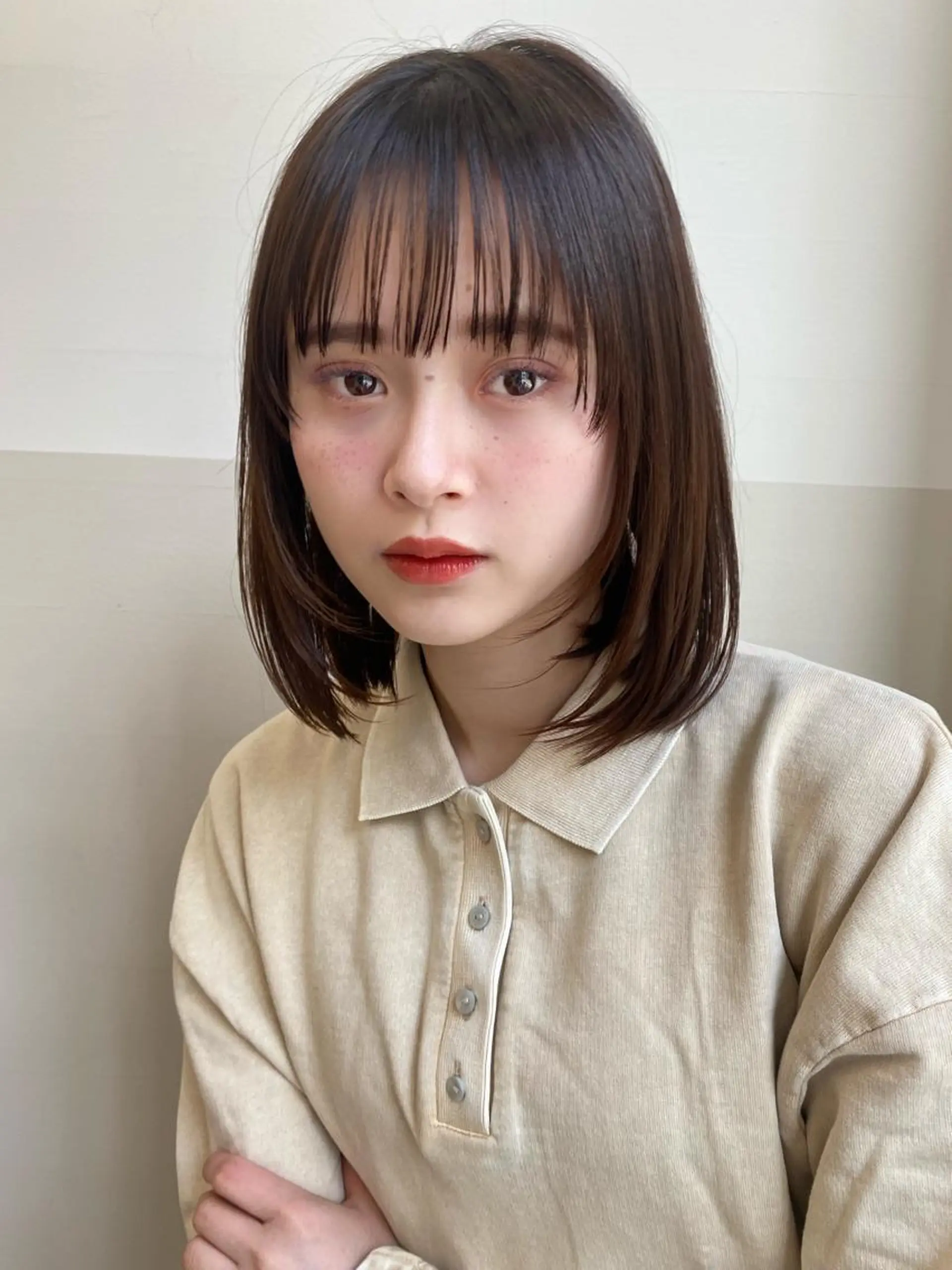 ミディアム カラー 🪭risa 暖色/レイヤー🪭のヘアスタイル