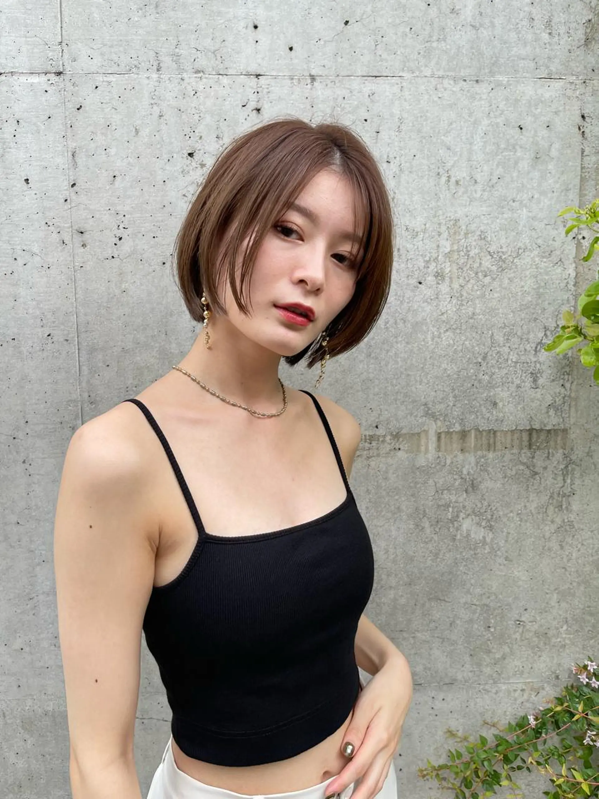 ショート カット 縮毛矯正 海外レイヤー鯉渕 【海外風メンズも◎】のヘアスタイル