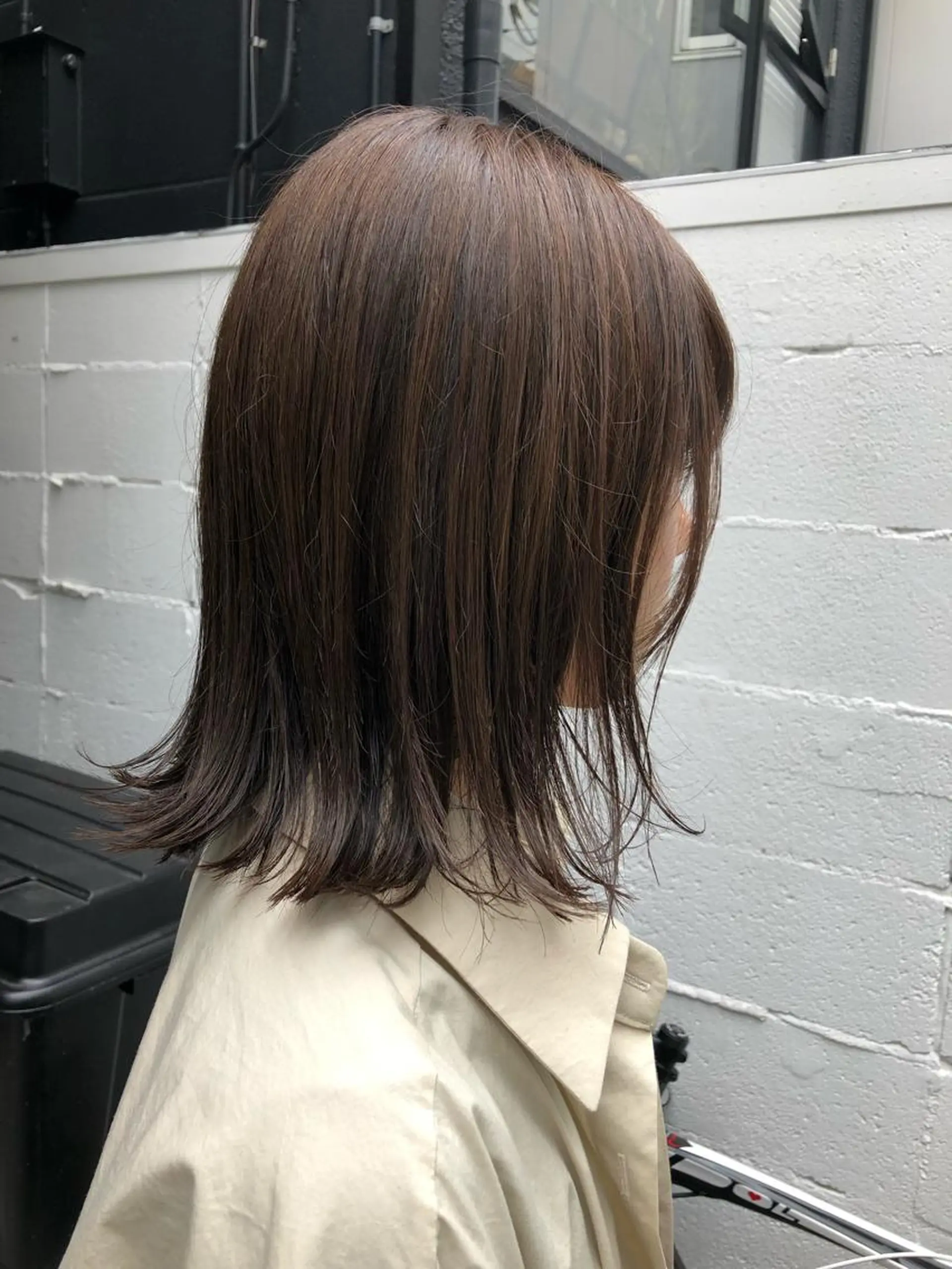 ミディアム カラー ブルーカラー ブルージュ 外ハネヘア ツヤ美髪💐 髪質改善/高山愛来のヘアスタイル
