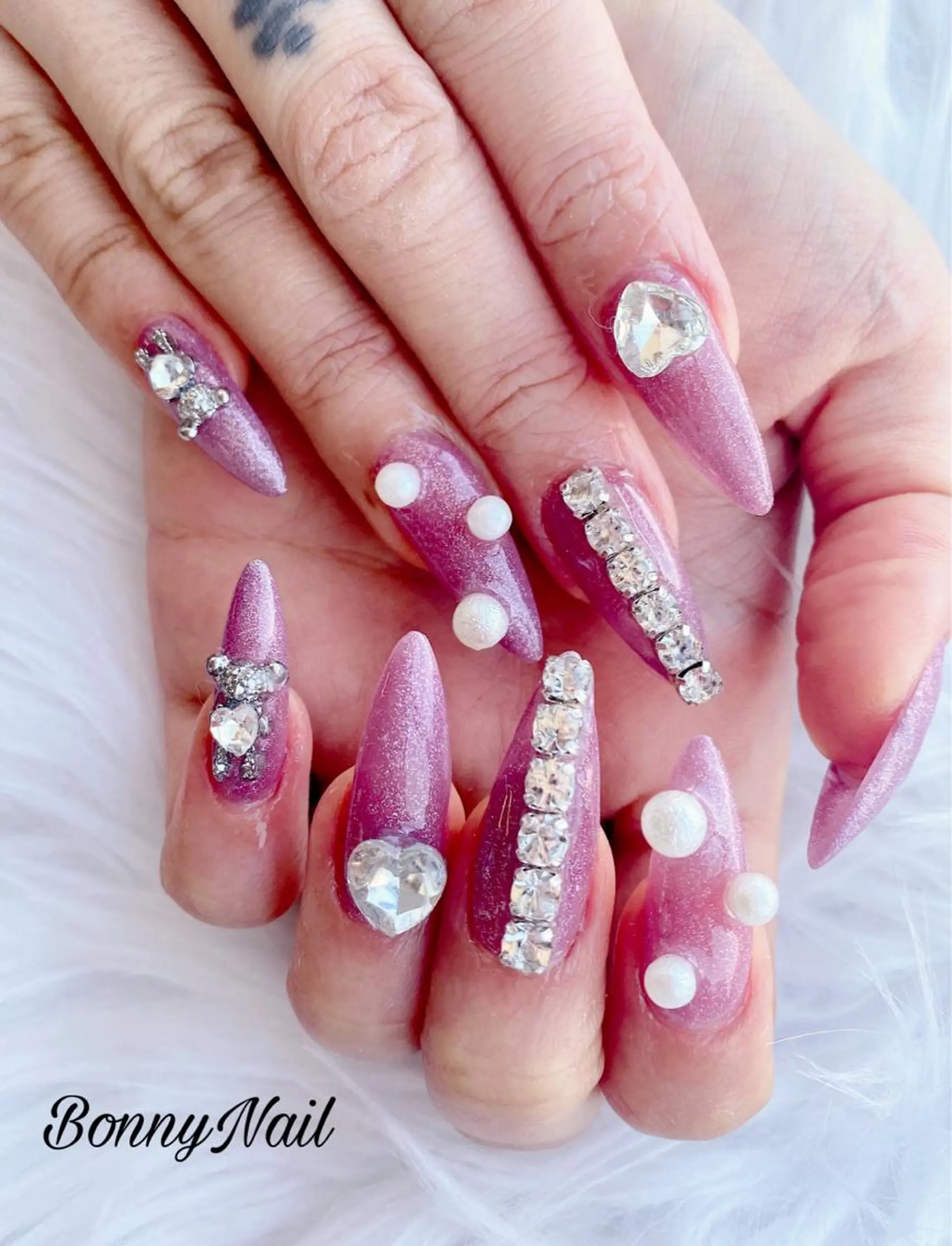 ネイル 長さ出し ネイルチップ Bonny Nailのネイルデザイン