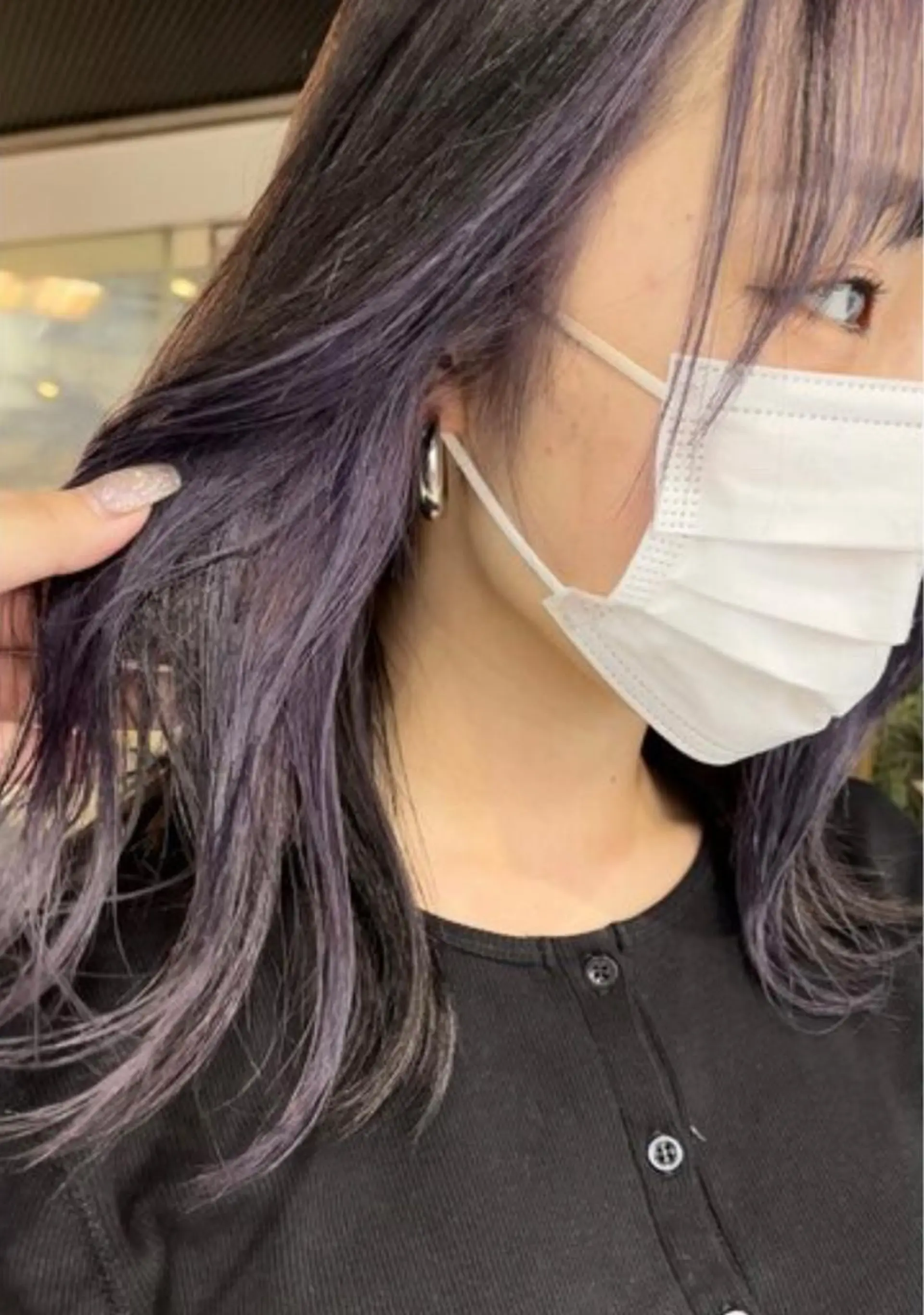 セミロング カラー メンズ メンズブリーチ メンズハイライト メンズハイトーン メンズインナーカラー メンズ韓国風 designcolo r/似合わせNOKAのヘアスタイル