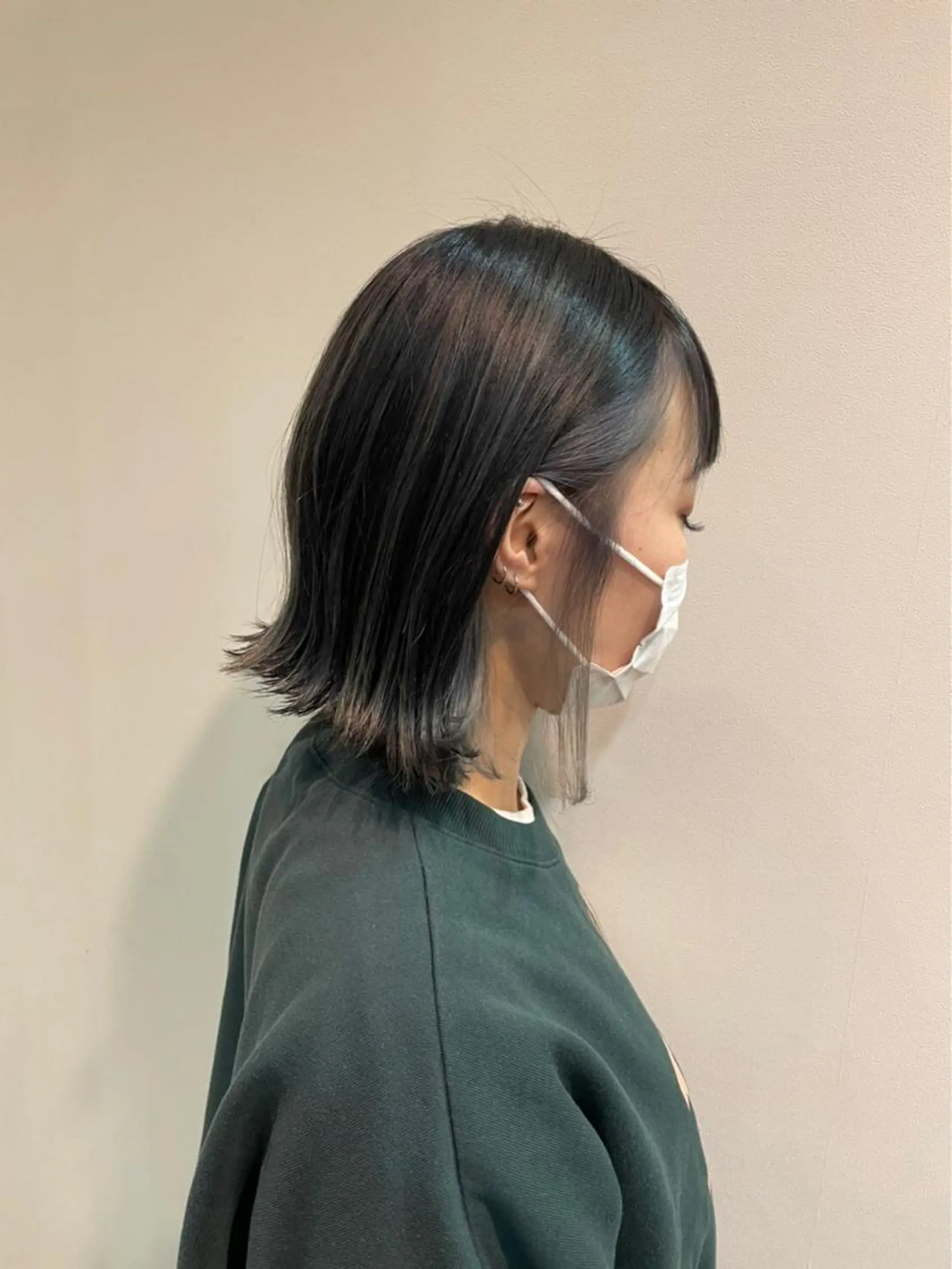 ミディアム カラー ミストバング ブリーチ  フェイスフレーミング イルミナカラー インナーカラー 安井 匡隆のヘアスタイル