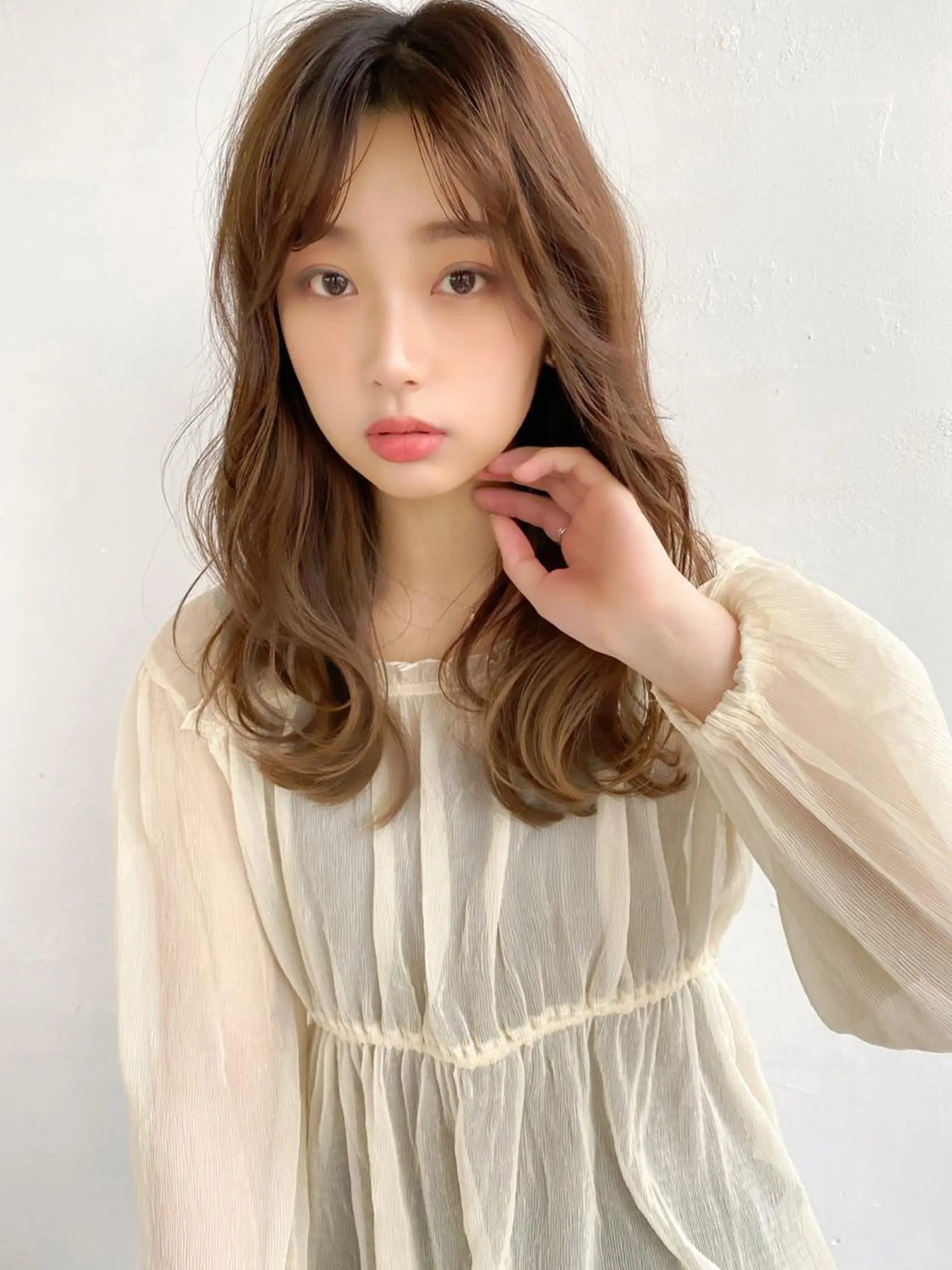 ロング カラー パーマ ヘアアレンジ 🥣 hashi 🛋️のヘアスタイル