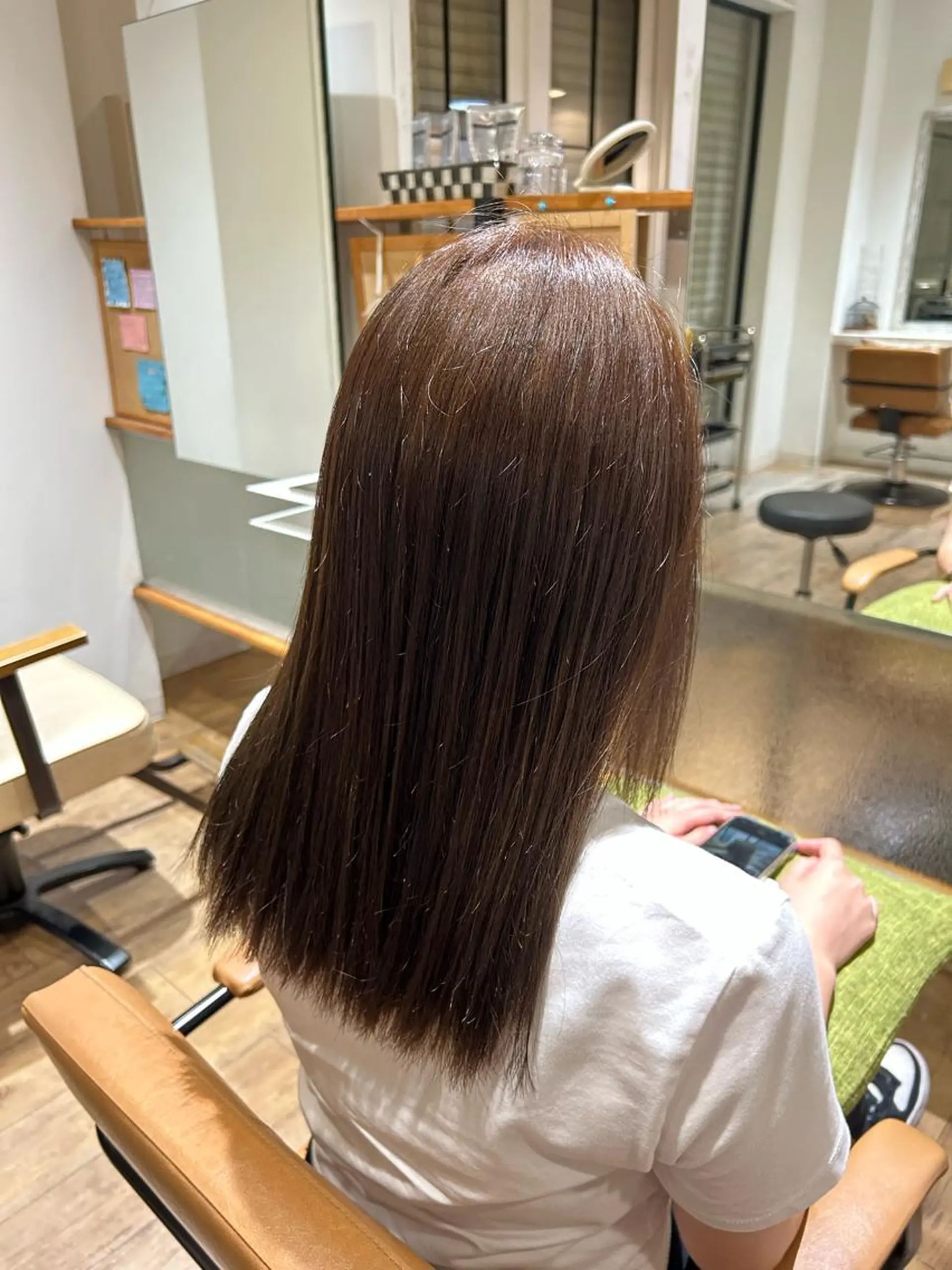ロング カラー かとう はるかのヘアスタイル
