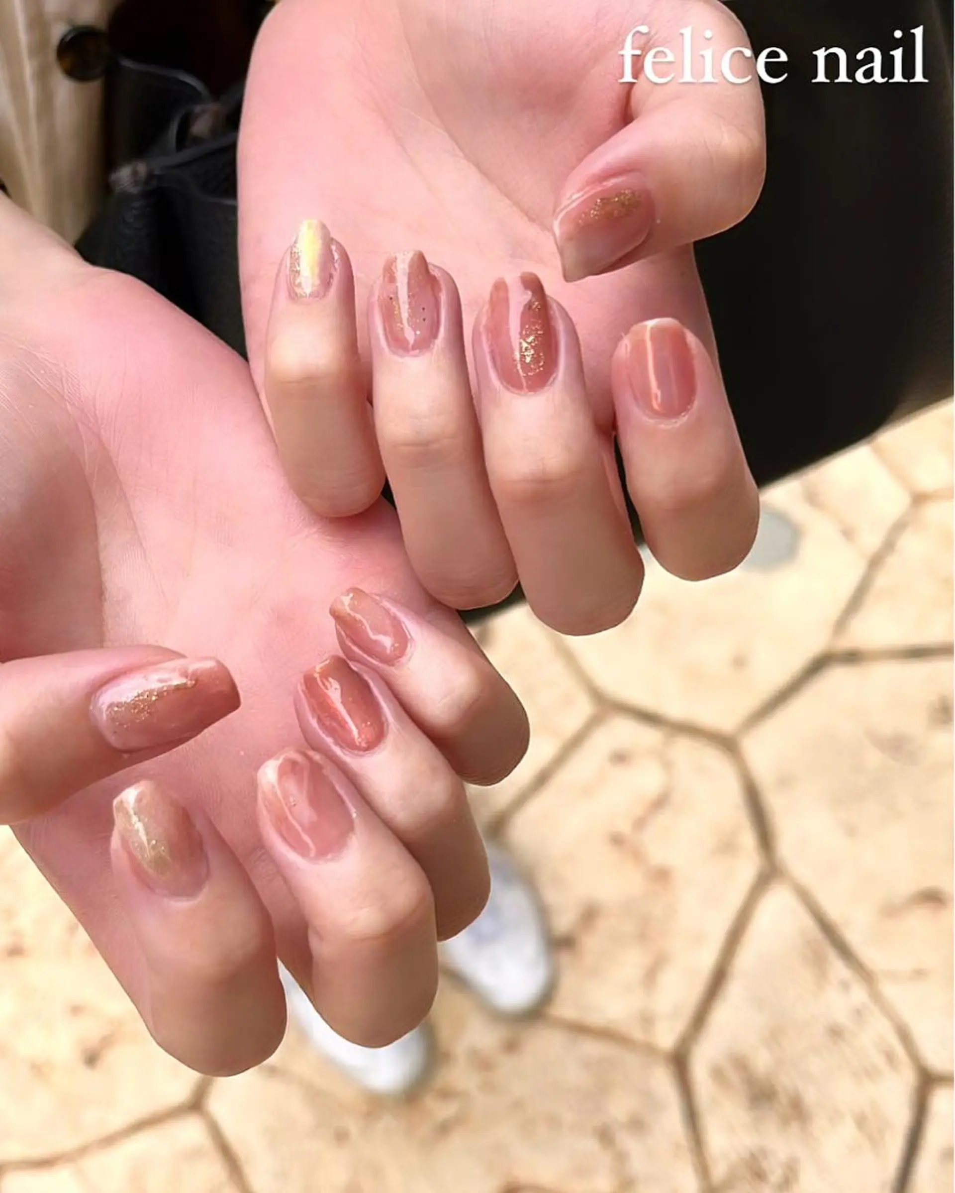 ネイル 桜ネイル ニュアンスネイル felice nailのネイルデザイン
