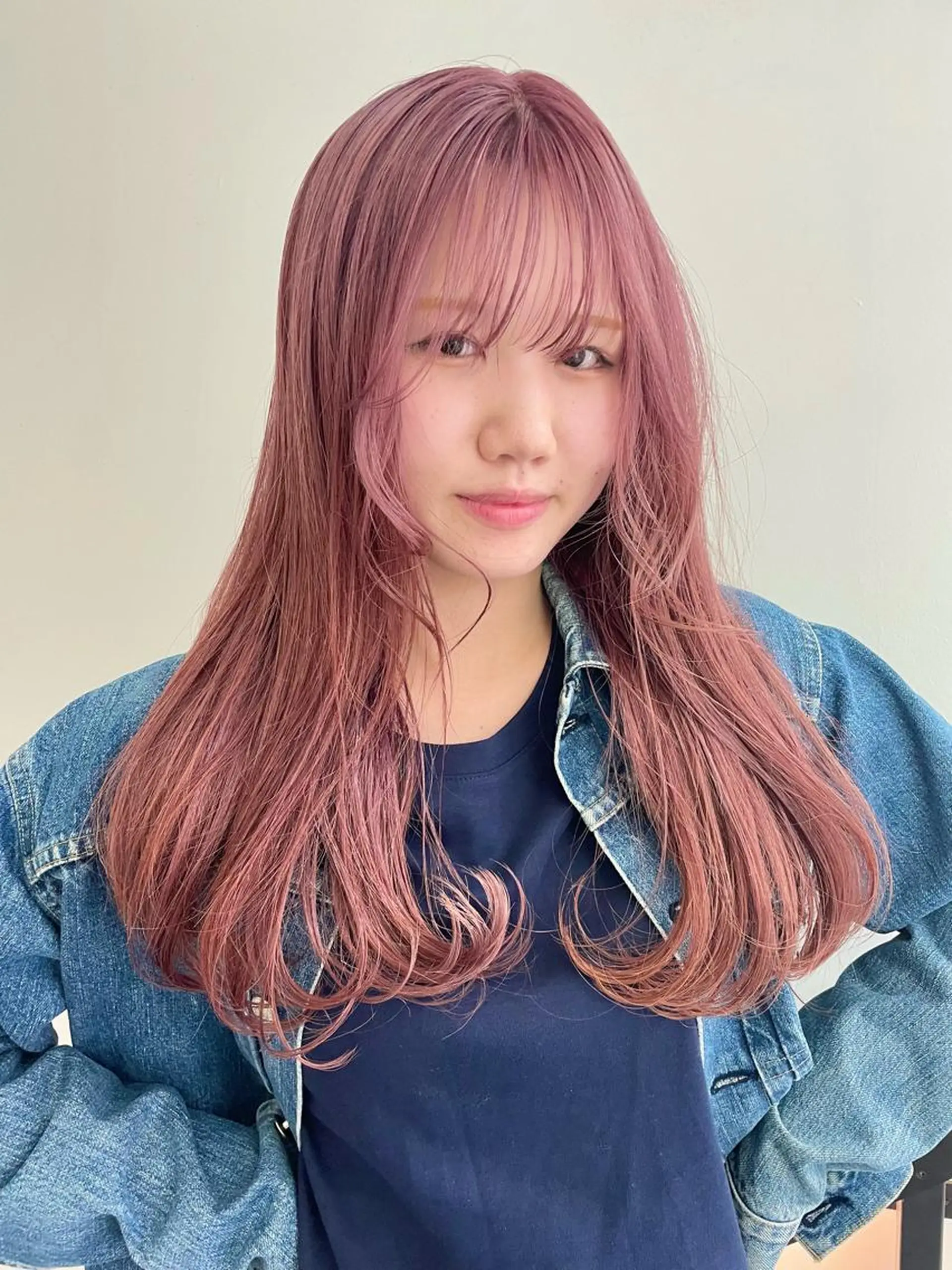 ロング カラー ヘアカラー メンズパーマ/ メッシュ📍ﾕﾘのヘアスタイル