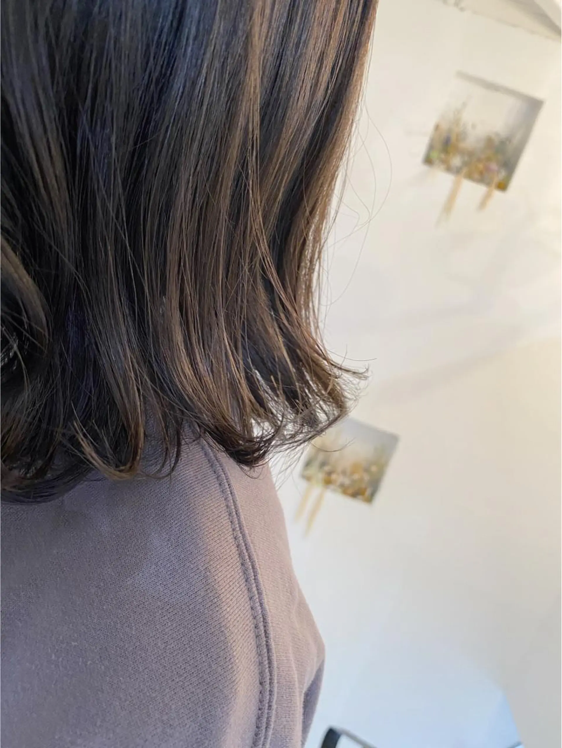 ミディアム カラー flen所属・𖤣𖥧𖥣𖥧田中 姫乃𖤣𖥧𖥣𖡡のヘアスタイル