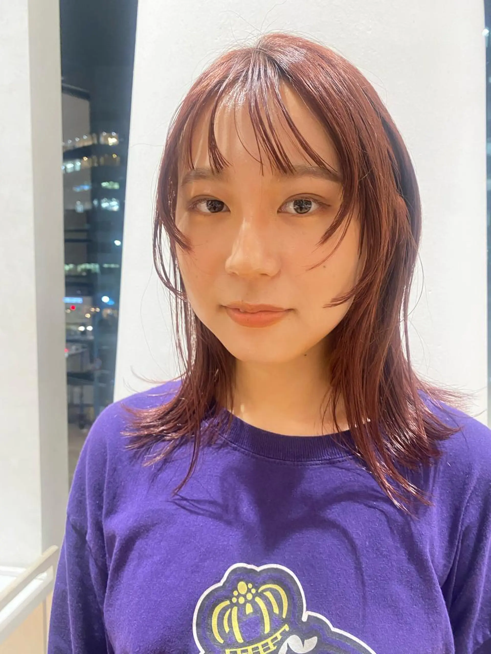 セミロング カラー 増井 彩乃のヘアスタイル