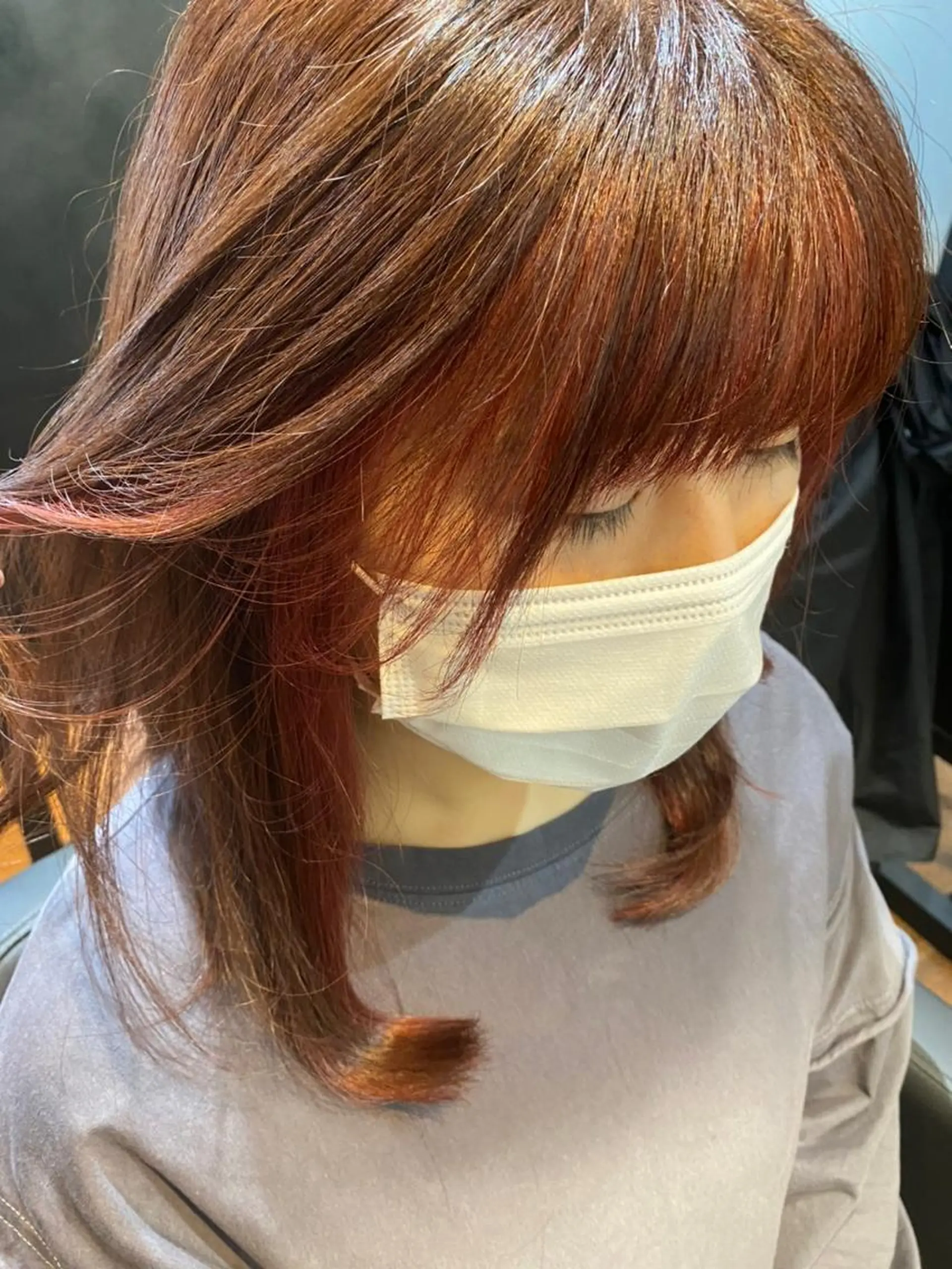 パーマ カラー セミロング セミロングパーマ バレイヤージュ ブリーチ ケアブリーチ デザインカラー カット ヘアカラー トリートメント 初めでも安心🌟 newi町田✂のヘアスタイル